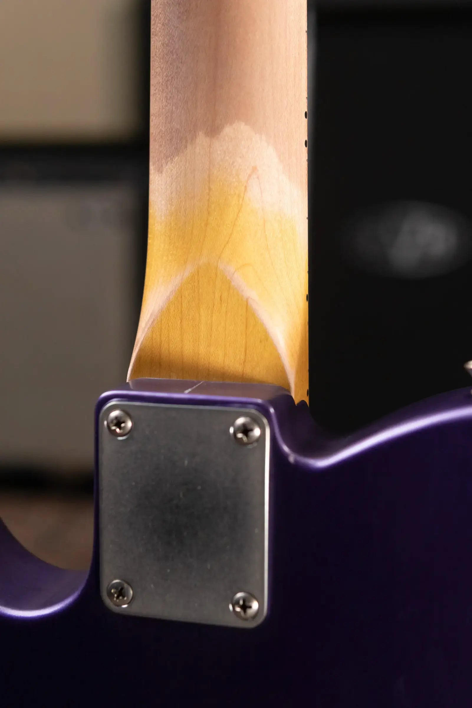 Nash T-52 Nautilus Neck Electric Guitar - Grape Metallic with Hardshell Case