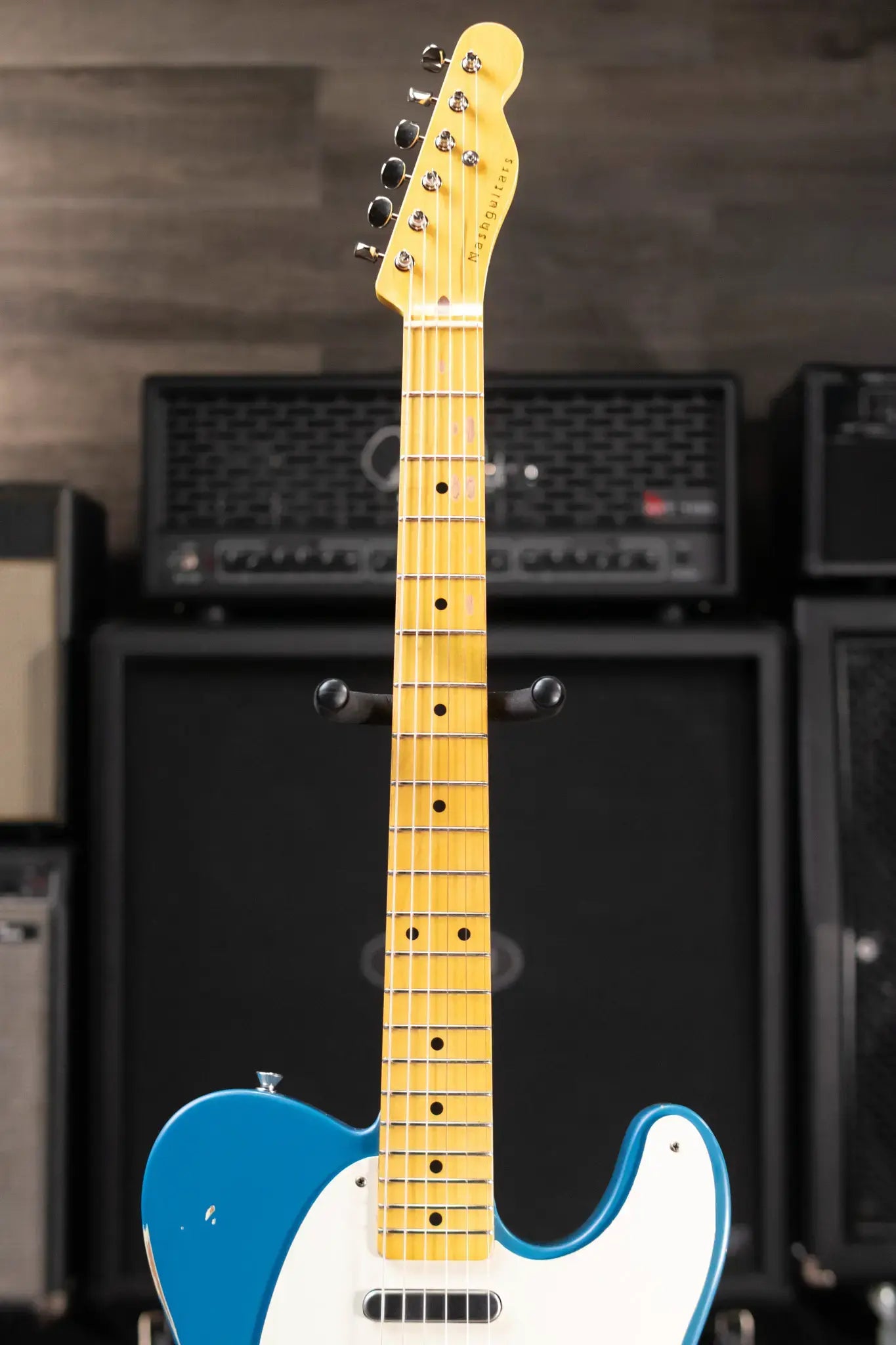 Nash T-57 Medium Aged Electric Guitar - New England Blue with Hardshell Case