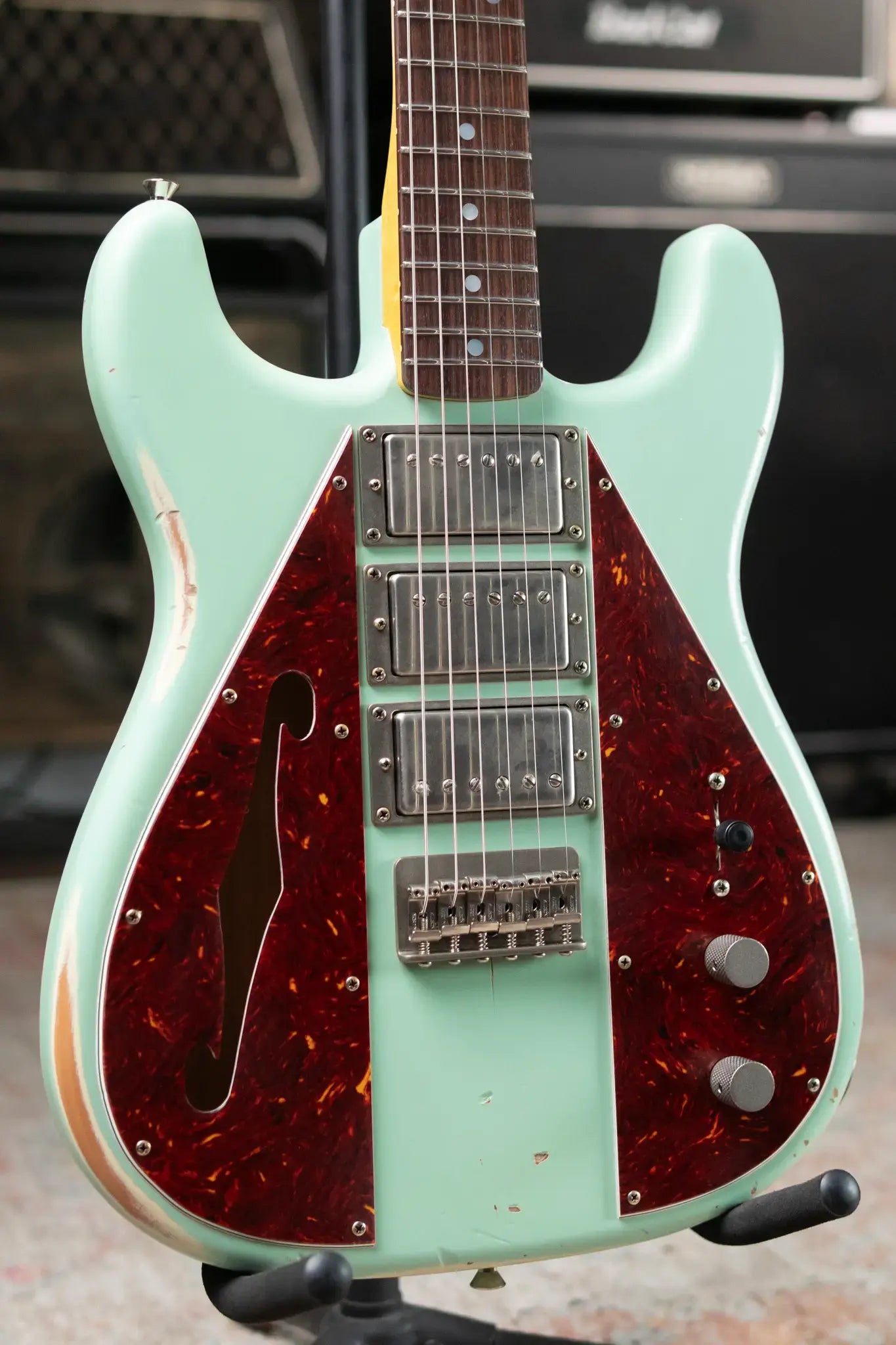 Nash Wayfarer WF-3 Semi-Hollow - Surf Green with Hardshell Case