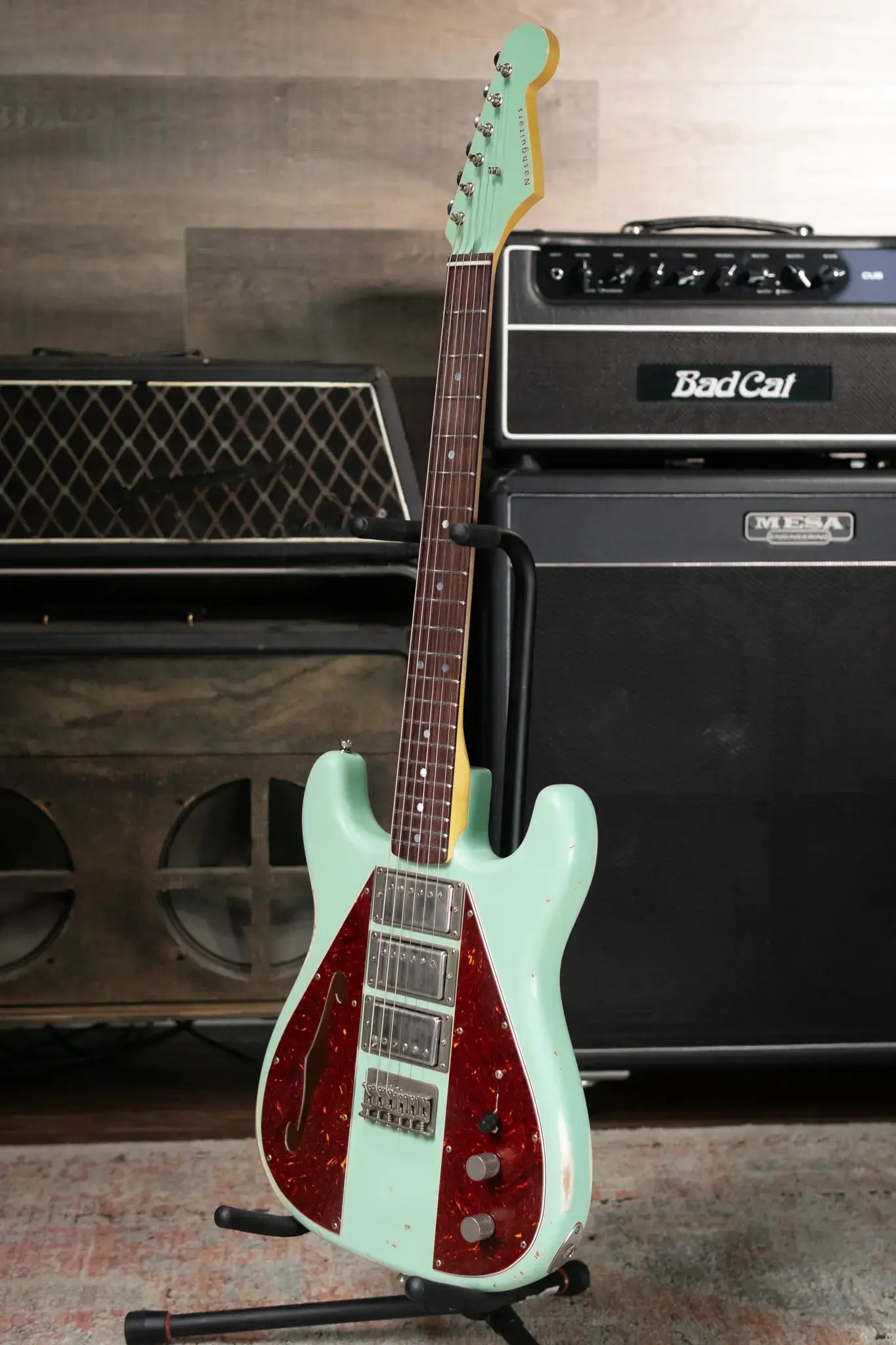 Nash Wayfarer WF-3 Semi-Hollow - Surf Green with Hardshell Case