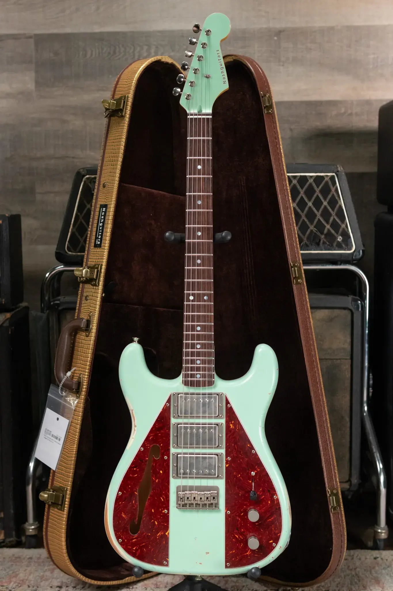 Nash Wayfarer WF-3 Semi-Hollow - Surf Green with Hardshell Case