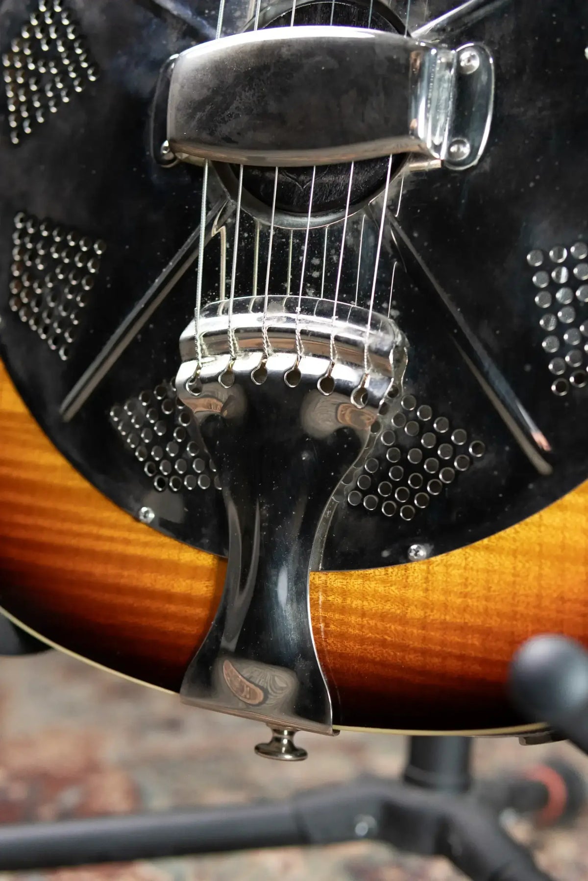 National Resoletric Electric Resonator Guitar - Sunburst with Hardshell Case - Used