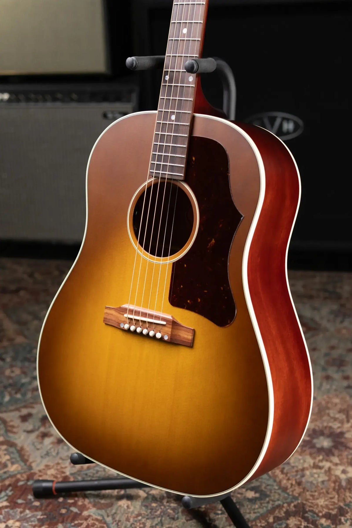 Gibson J-45 Faded '50s Acoustic/Electric Guitar - Faded Vintage Sunburst with Hardshell Case - B-Stock