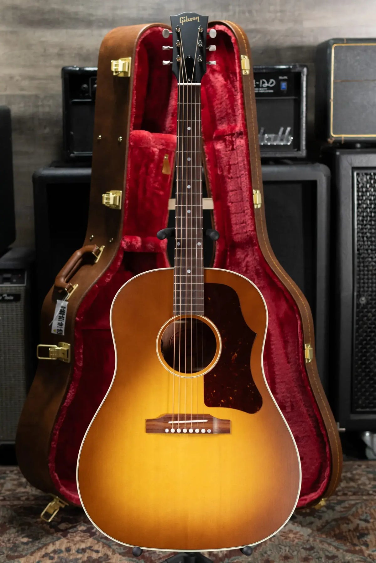 Gibson J-45 Faded '50s Acoustic/Electric Guitar - Faded Vintage Sunburst with Hardshell Case - B-Stock