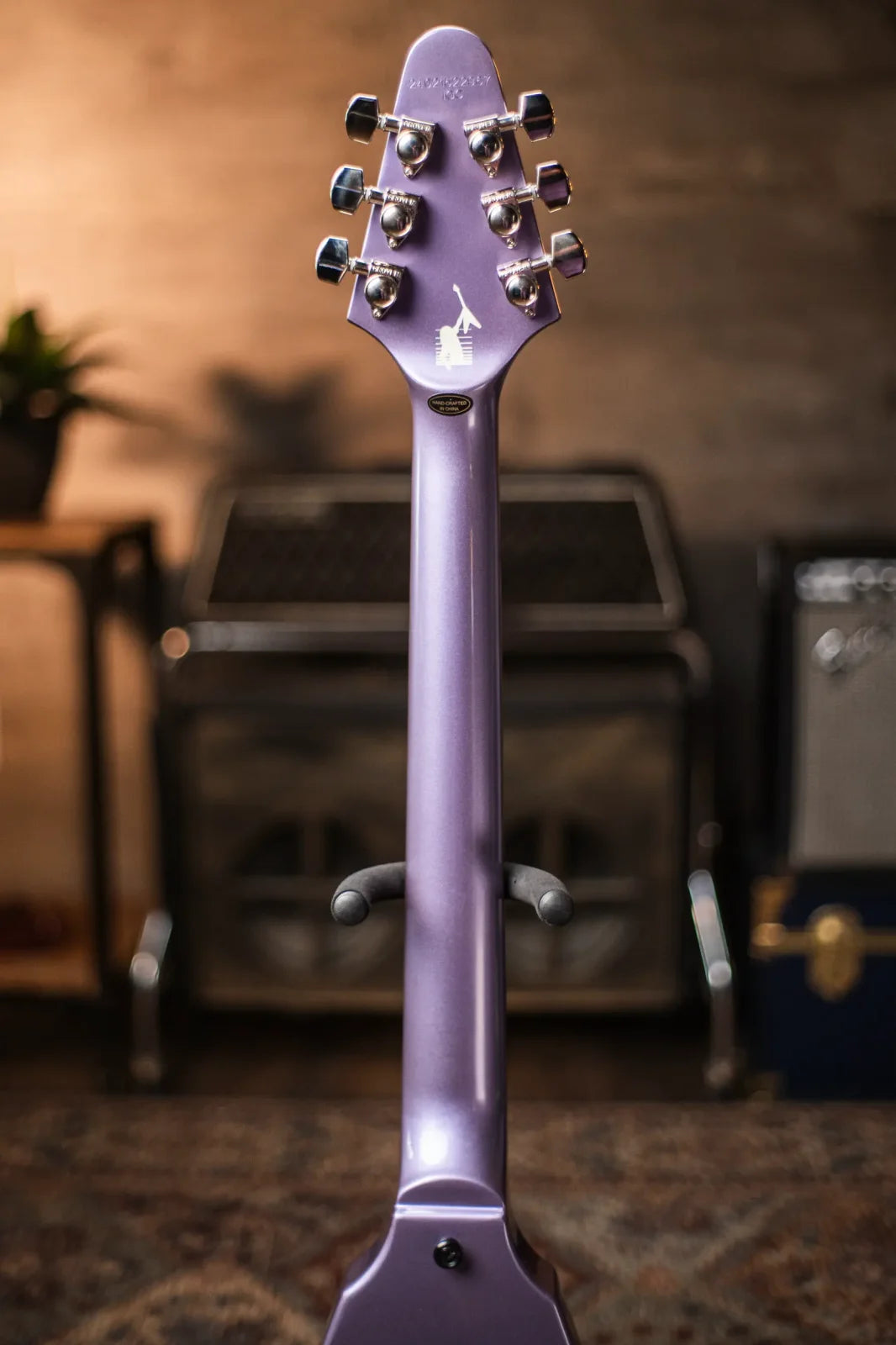Epiphone Kirk Hammett 1979 Flying V - Purple Metallic with Hardshell Case
