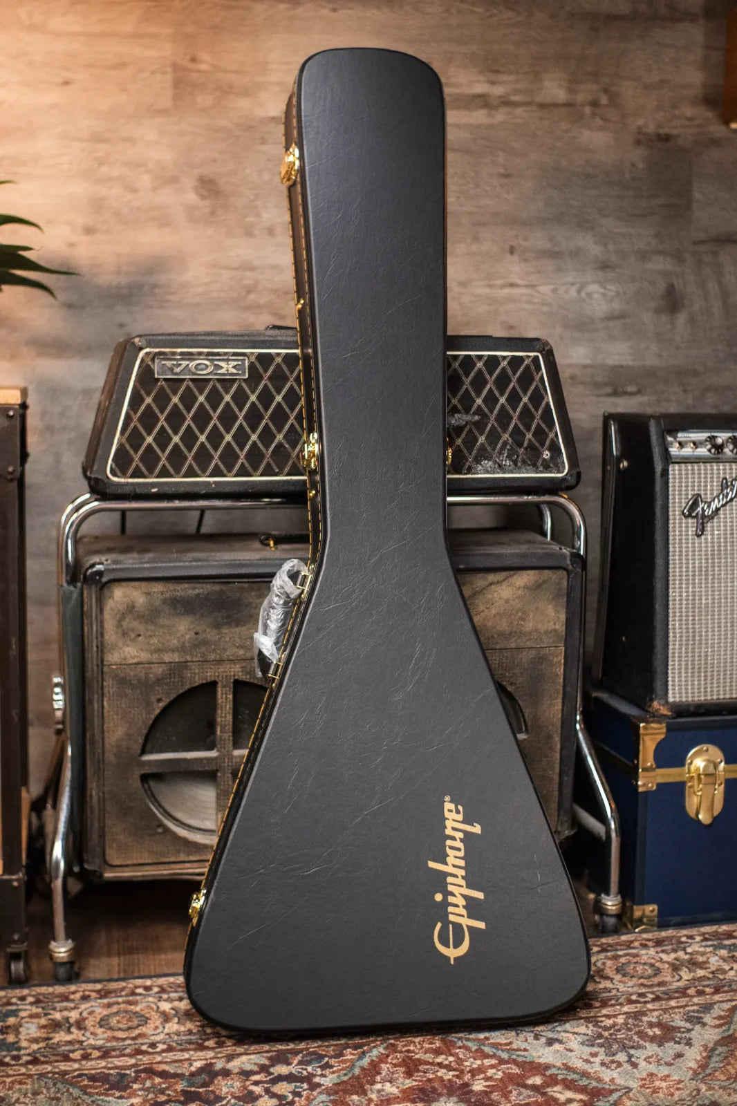 Epiphone Kirk Hammett 1979 Flying V - Purple Metallic with Hardshell Case