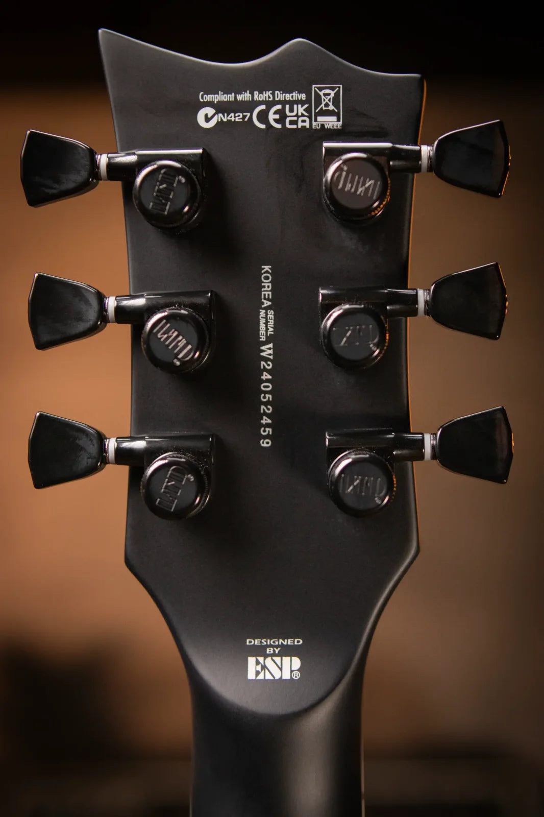 ESP LTD Viper - 1000 Electric Baritone Guitar - Black Satin