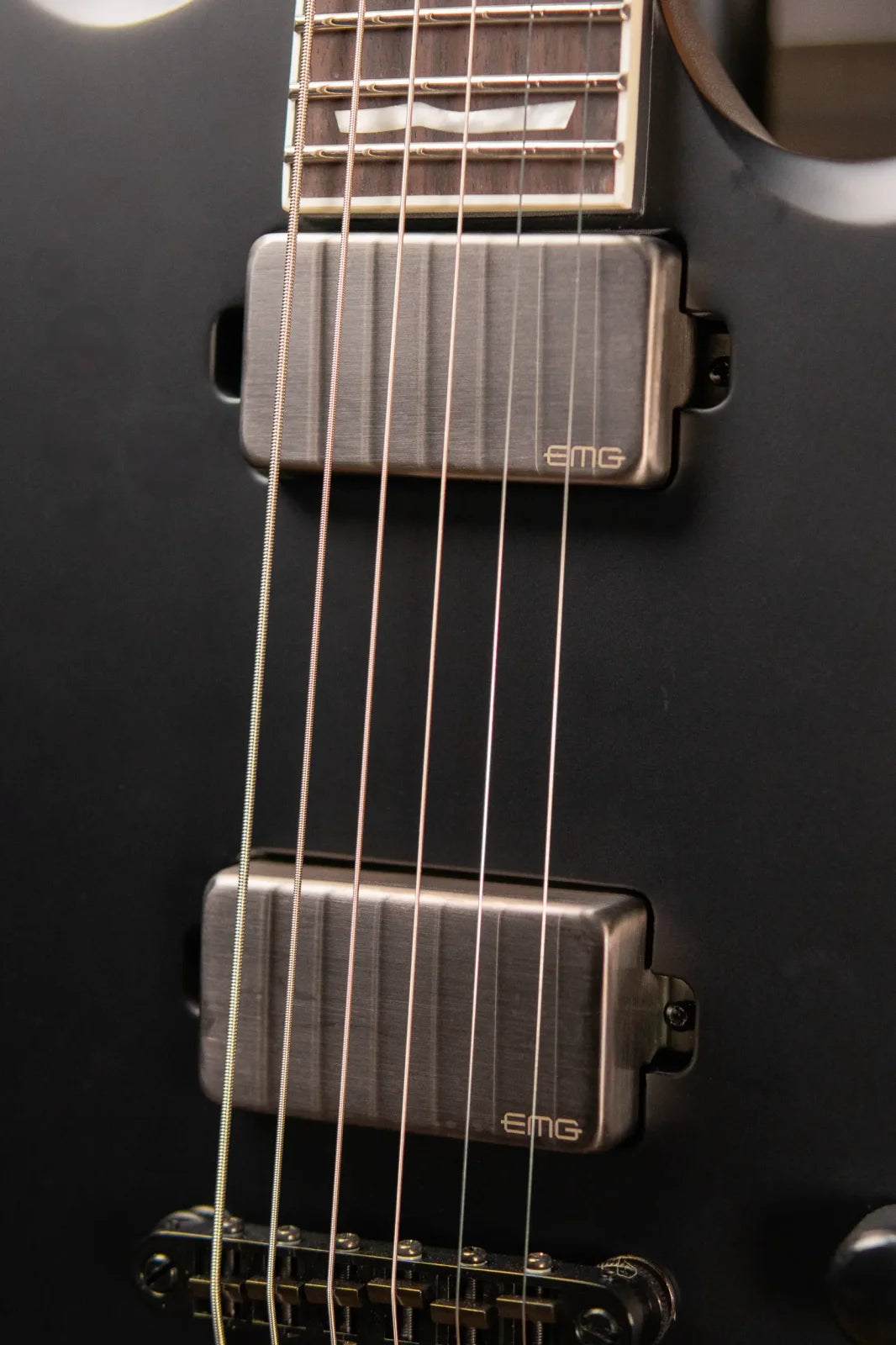 ESP LTD Viper - 1000 Electric Baritone Guitar - Black Satin