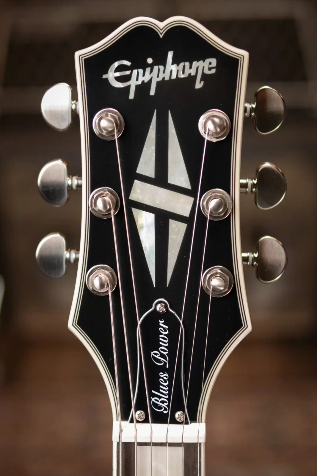 Epiphone Jared James Nichols "Blues Power" Les Paul Custom with EpiLite Case - Aged Pehlam Blue