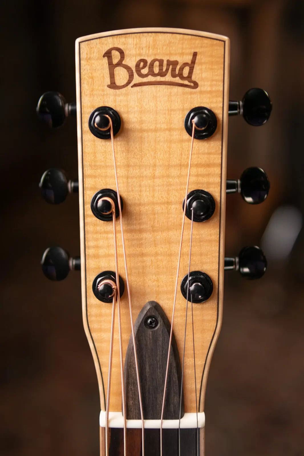 Beard Guitars Legacy E Model Round Neck - Custom Natural with Two Tone Upper Bout