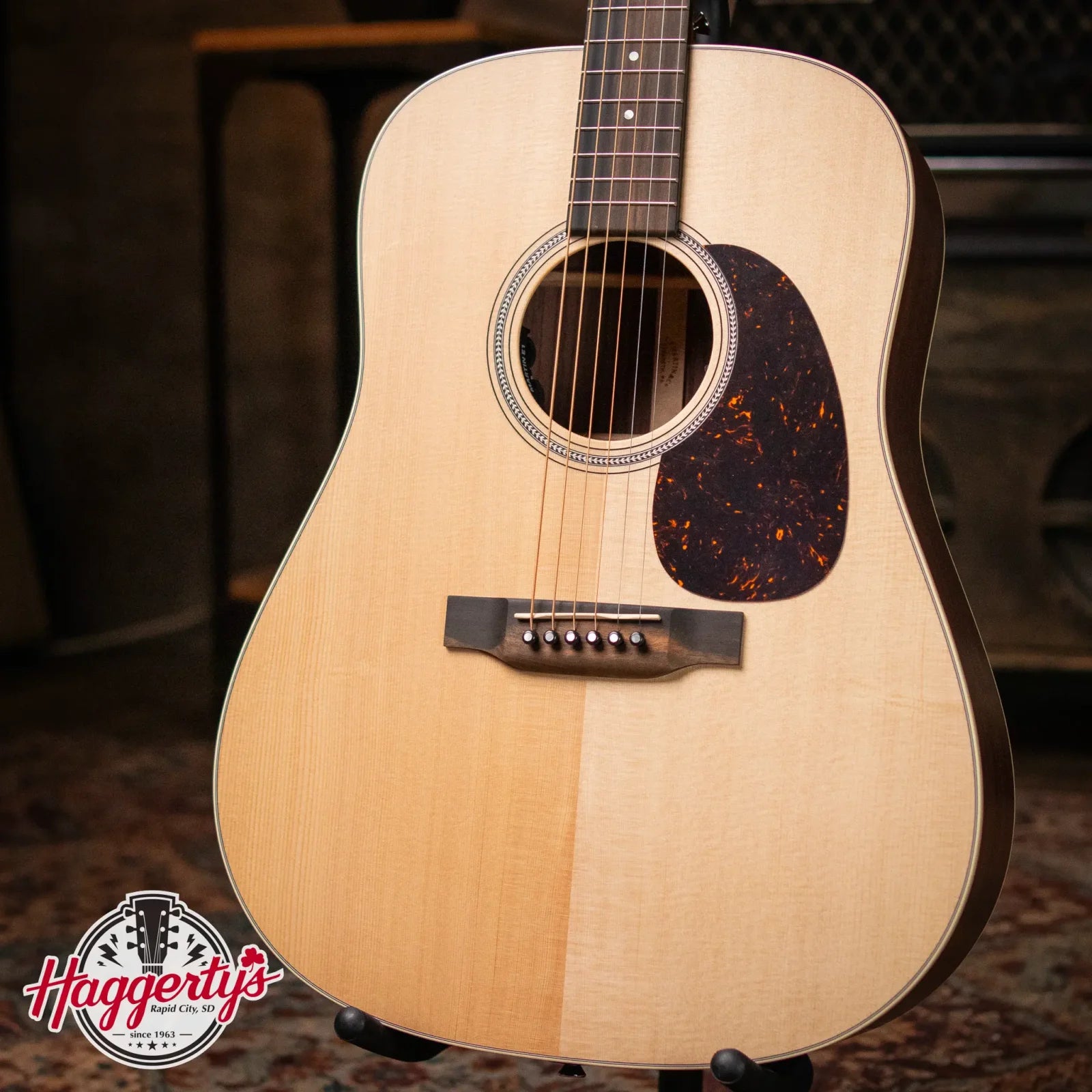 Martin D-16E Rosewood Satin Dreadnought Acoustic/Electric Guitar with Gig Bag - Floor Model Demo