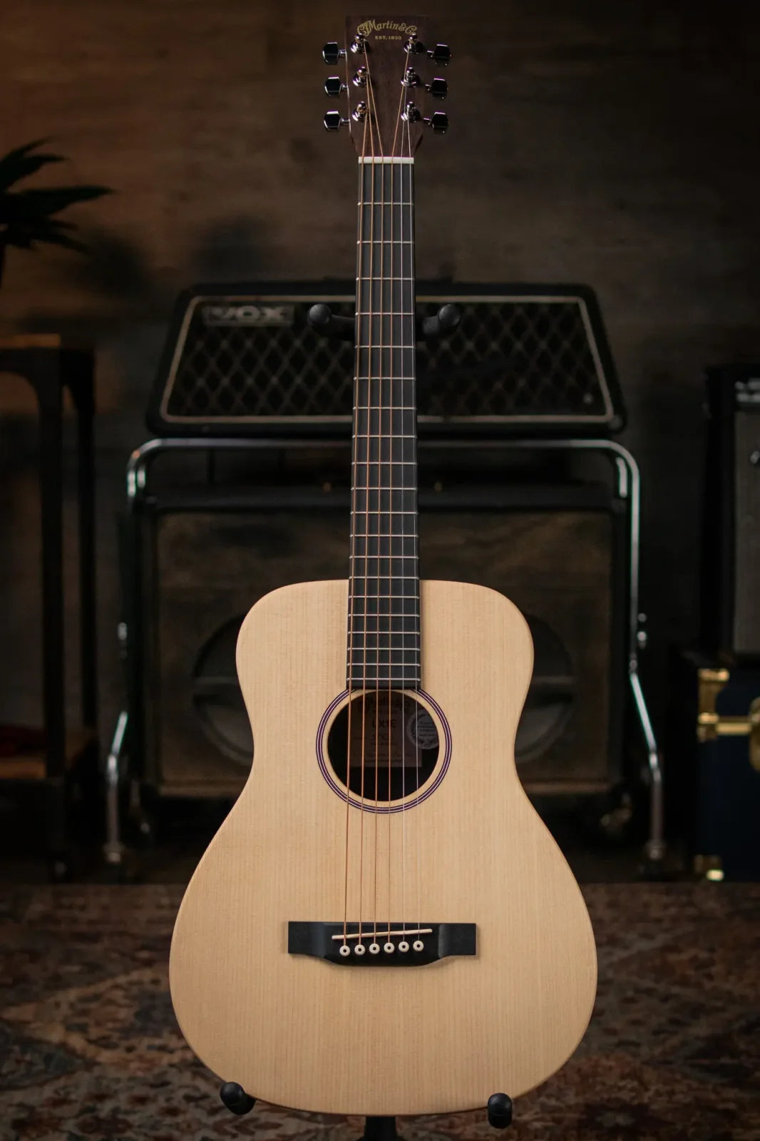 Martin LX1E Little Martin Acoustic/Electric Guitar - Natural with Gig Bag