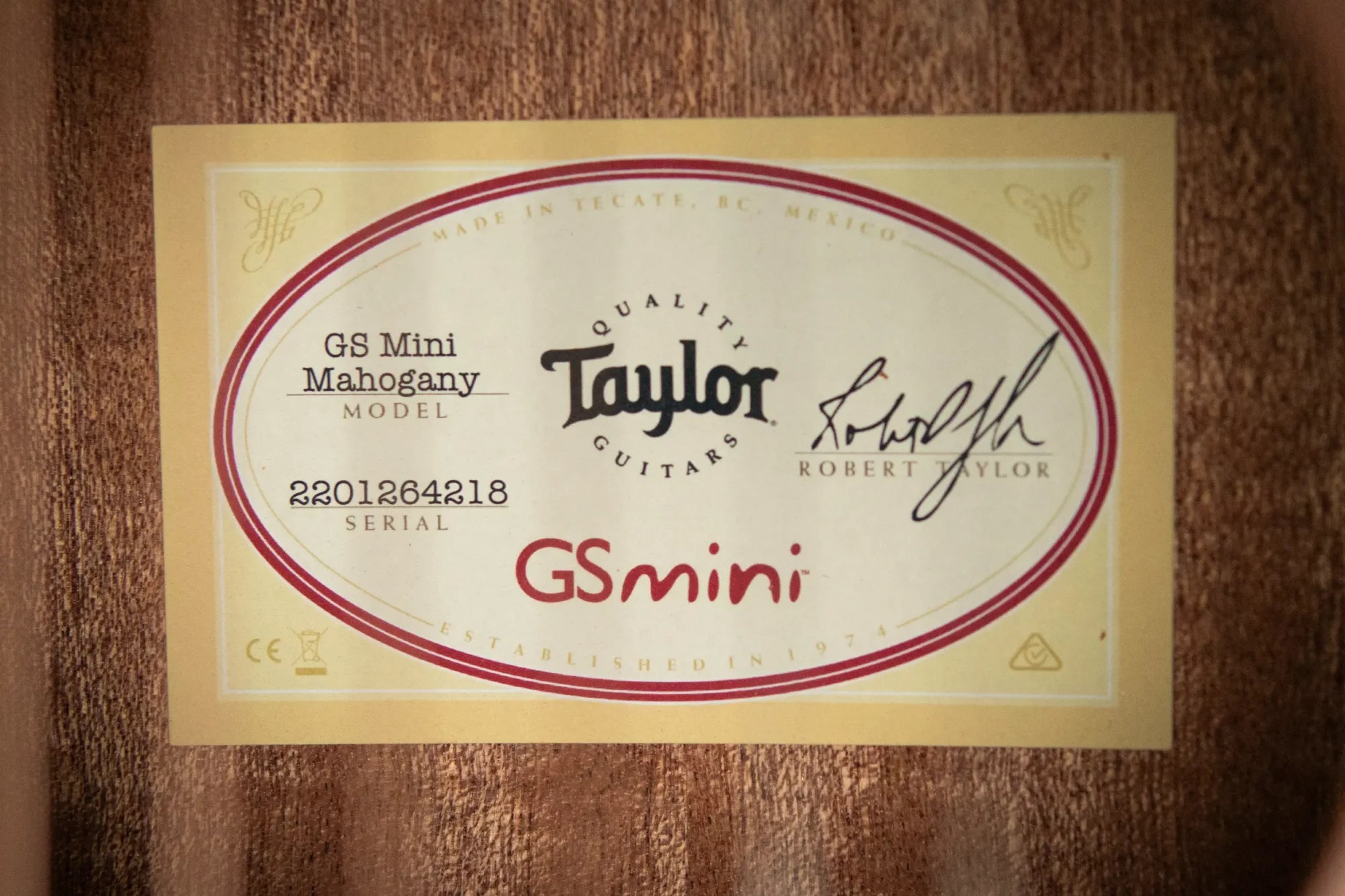 Taylor GS Mini Mahogany Acoustic Guitar with Structured Gig Bag