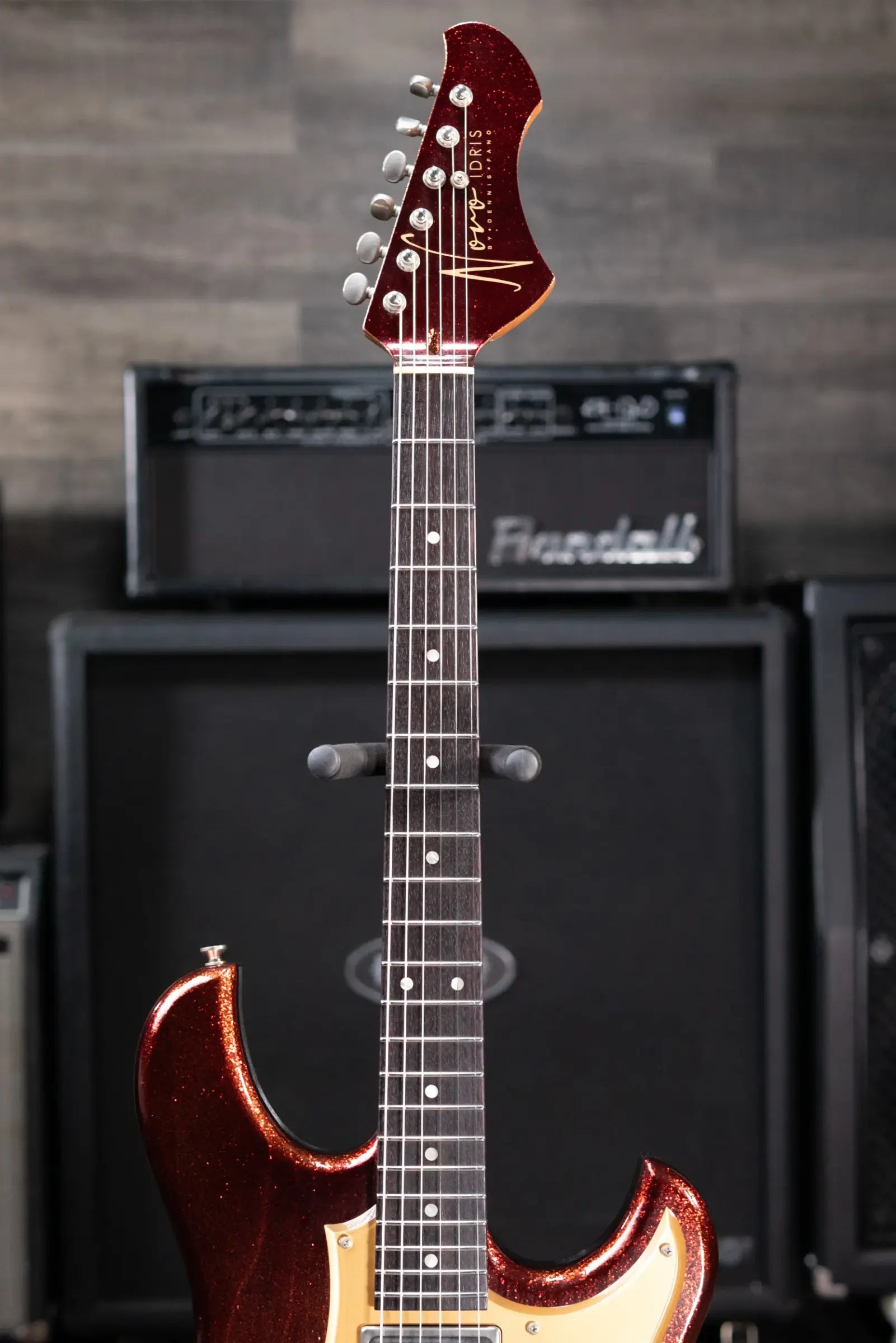 Novo Custom Idris HH Electric Guitar - Root Beer Sparkle with Gig Bag