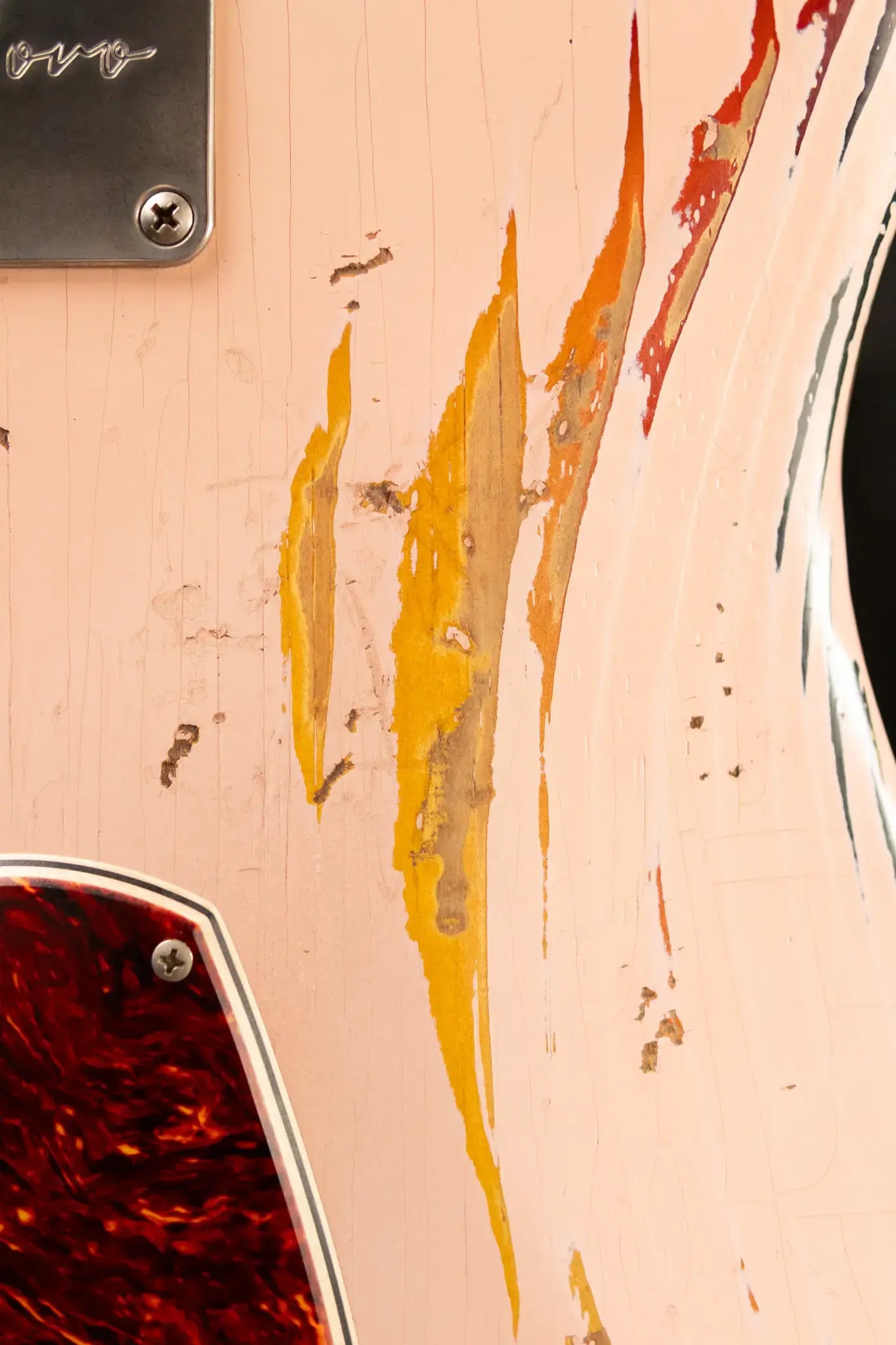 Novo Custom Idris HSS Electric Guitar - Shell Pink over '64 3-Tone Burst with Softshell Gig Bag