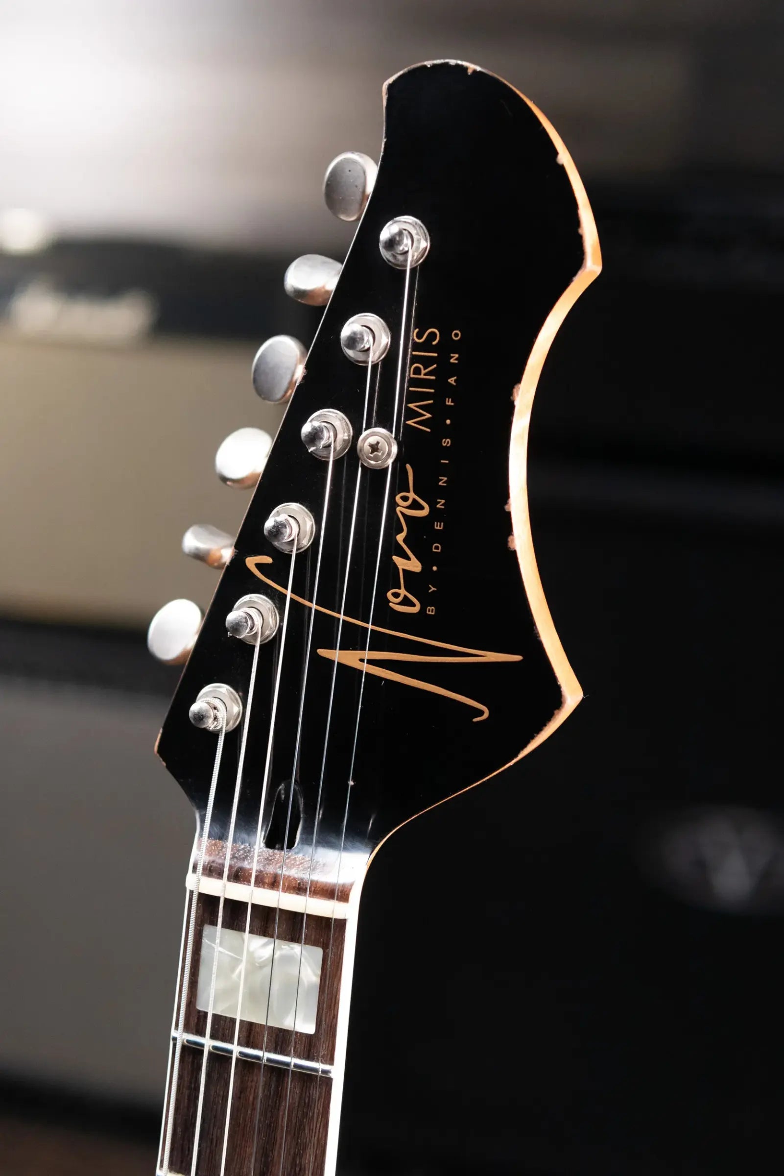 Novo Custom Miris P2 Semi-Hollow Electric Guitar - Faded Sparkling Burgundy with Gig Bag