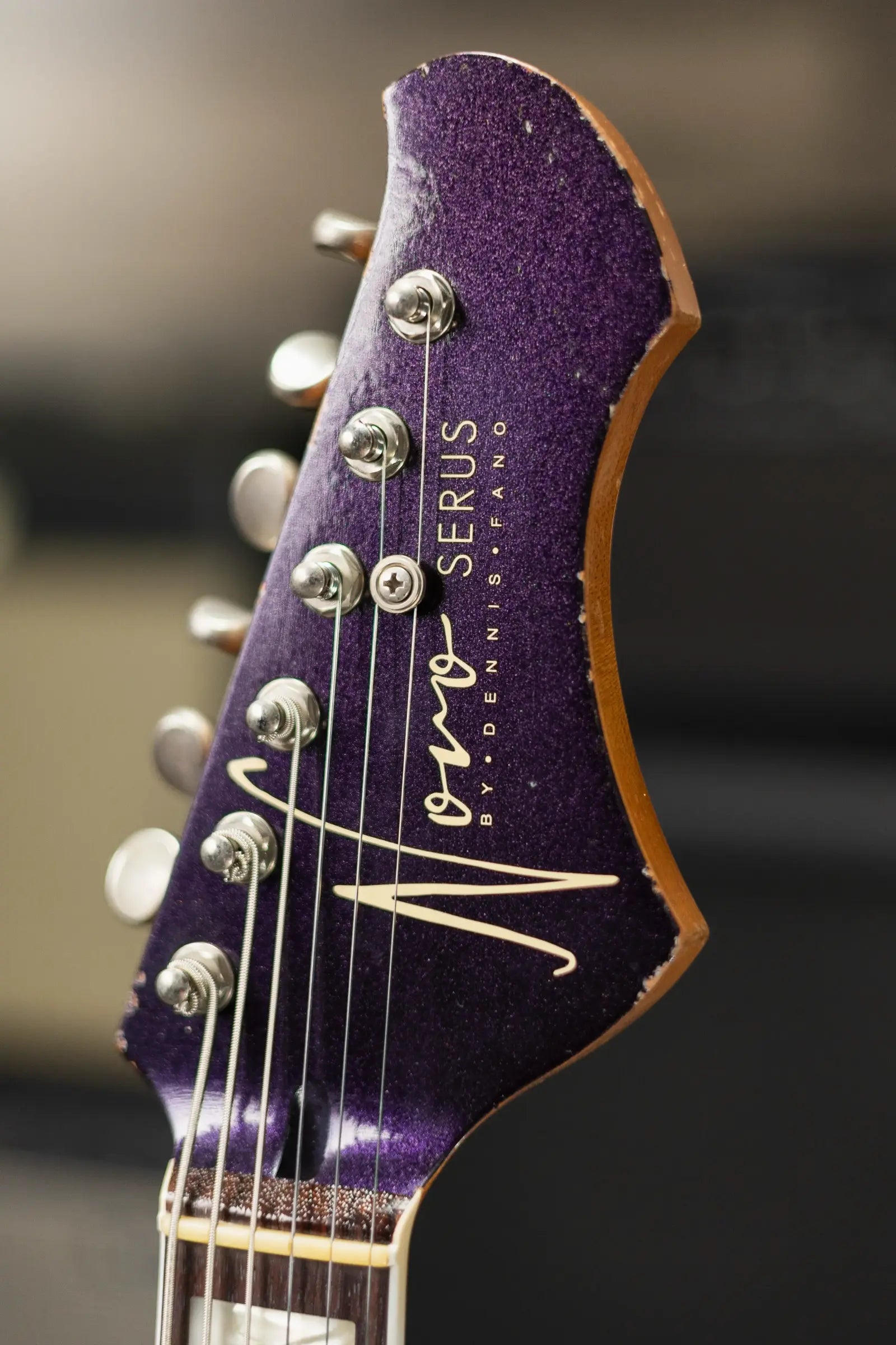 Novo Custom Serus J Baritone Electric Guitar - Purple Stranger with Gig Bag