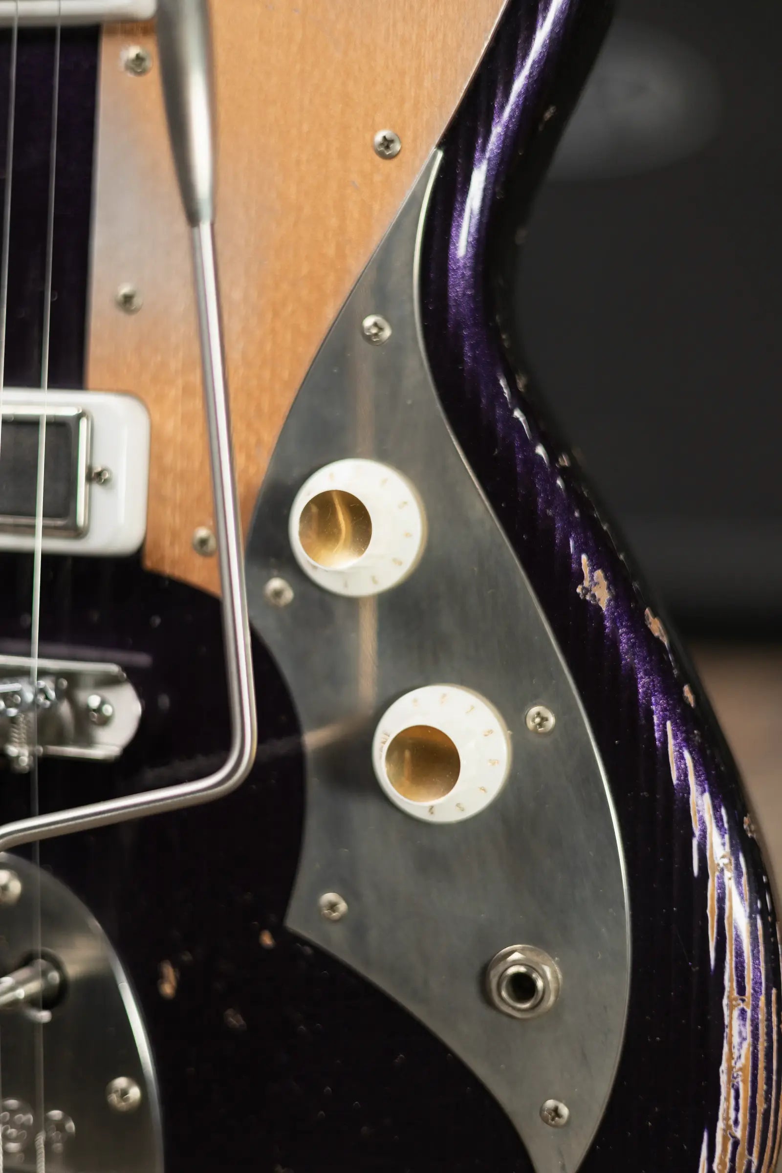 Novo Custom Serus J Baritone Electric Guitar - Purple Stranger with Gig Bag