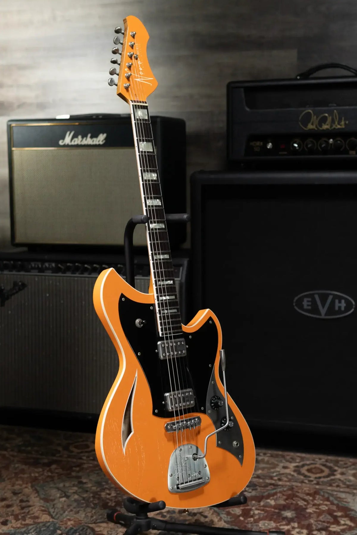 Novo Custom Shop Miris JHH Semi-Hollow Electric Guitar - Creamsicle with Gig Bag