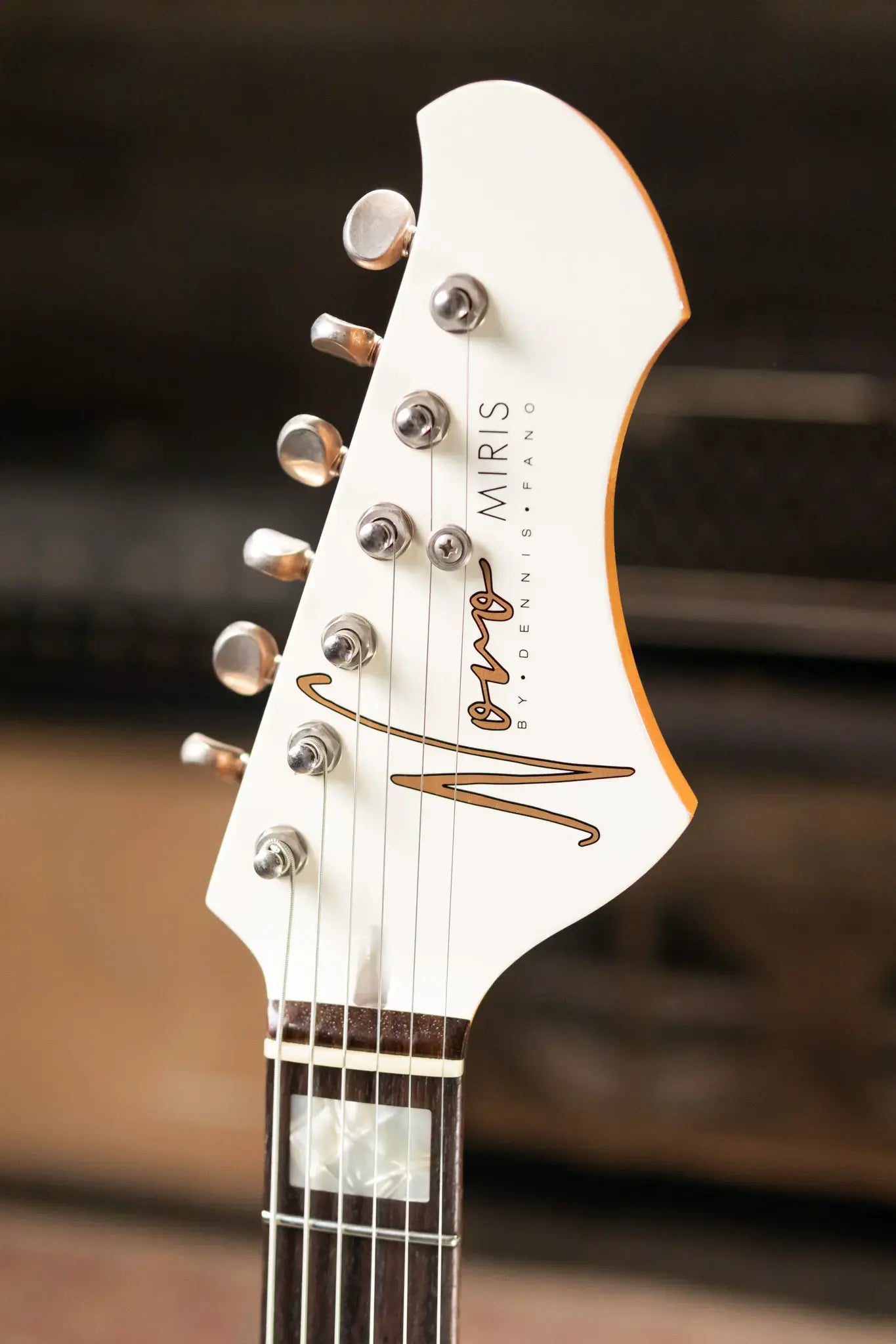 Novo Custom Shop Miris J Semi-Hollow Electric Guitar - Olympic White with Gig Bag