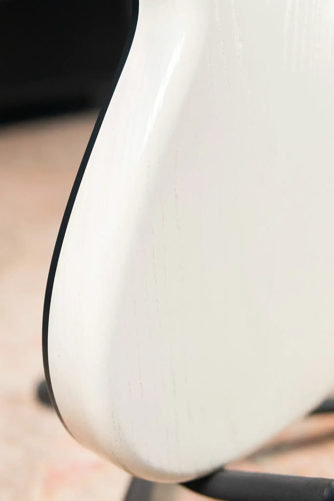 Novo Custom Shop Miris J Semi-Hollow Electric Guitar - Olympic White with Gig Bag