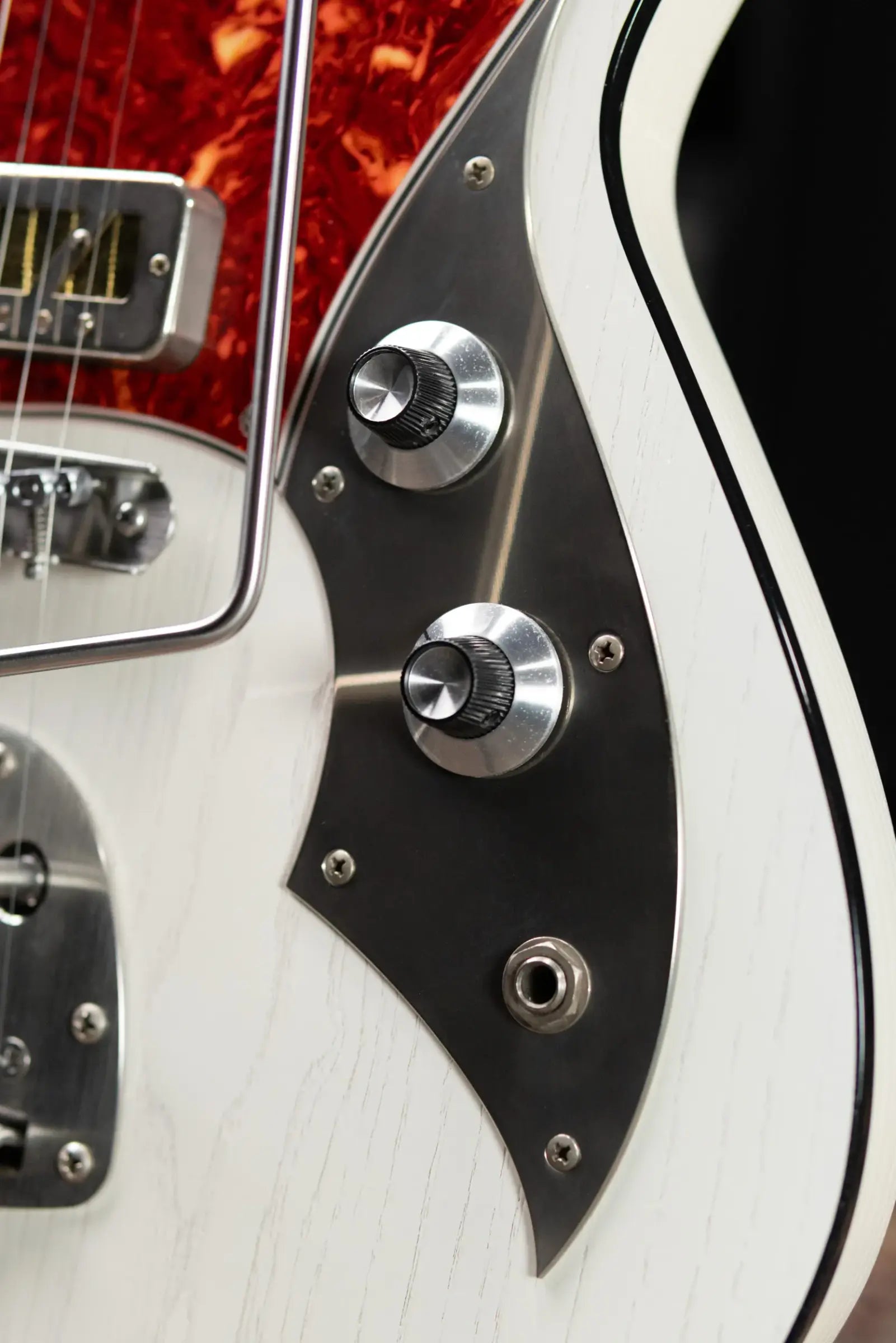 Novo Custom Shop Miris J Semi-Hollow Electric Guitar - Olympic White with Padded Soft Case