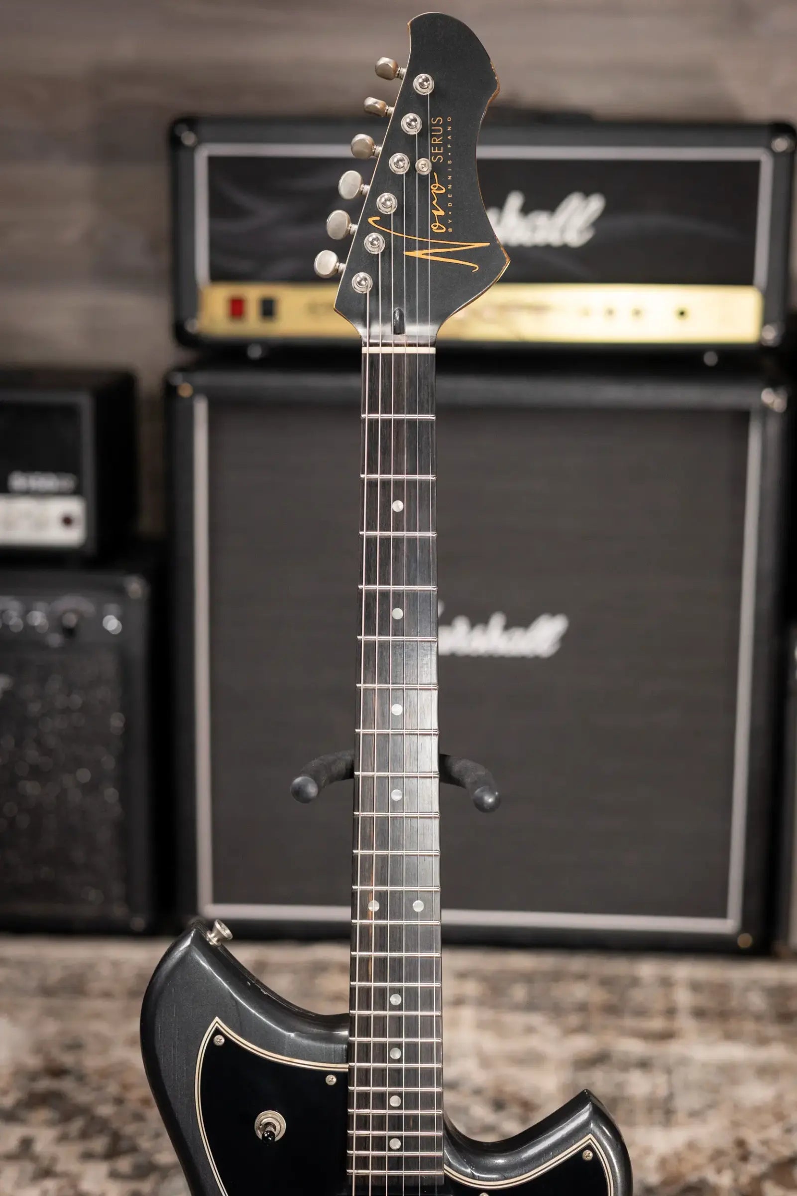 Novo Custom Shop Serus H2 Electric Guitar - Charcoal Frost with Softshell Case