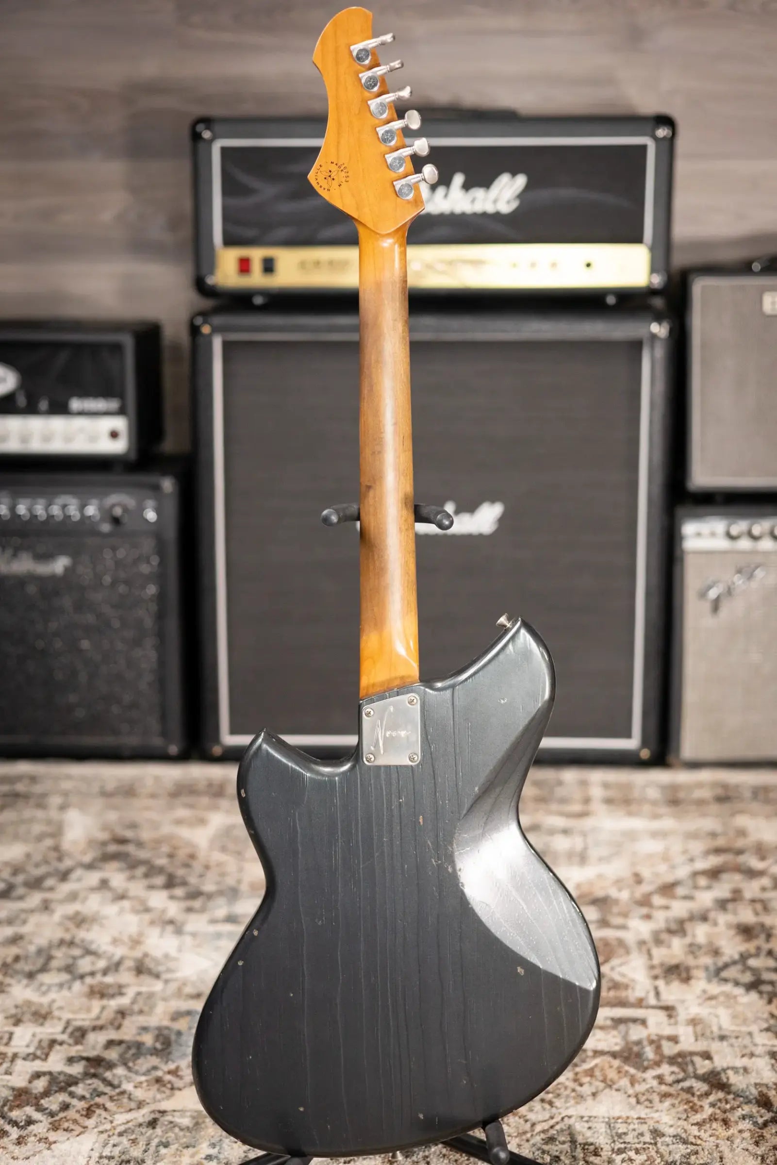 Novo Custom Shop Serus H2 Electric Guitar - Charcoal Frost with Softshell Case