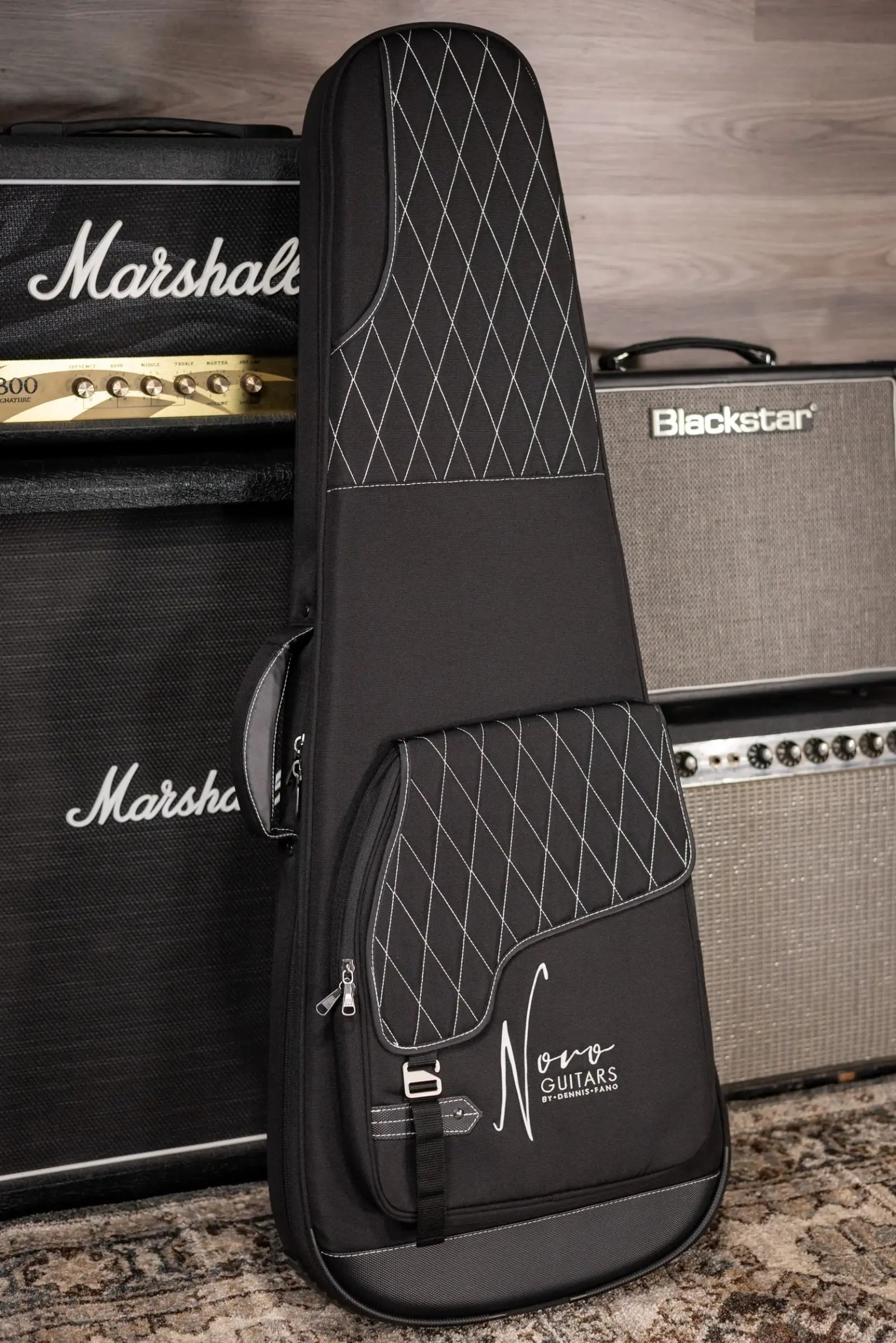 Novo Custom Shop Serus H2 Electric Guitar - Charcoal Frost with Softshell Case