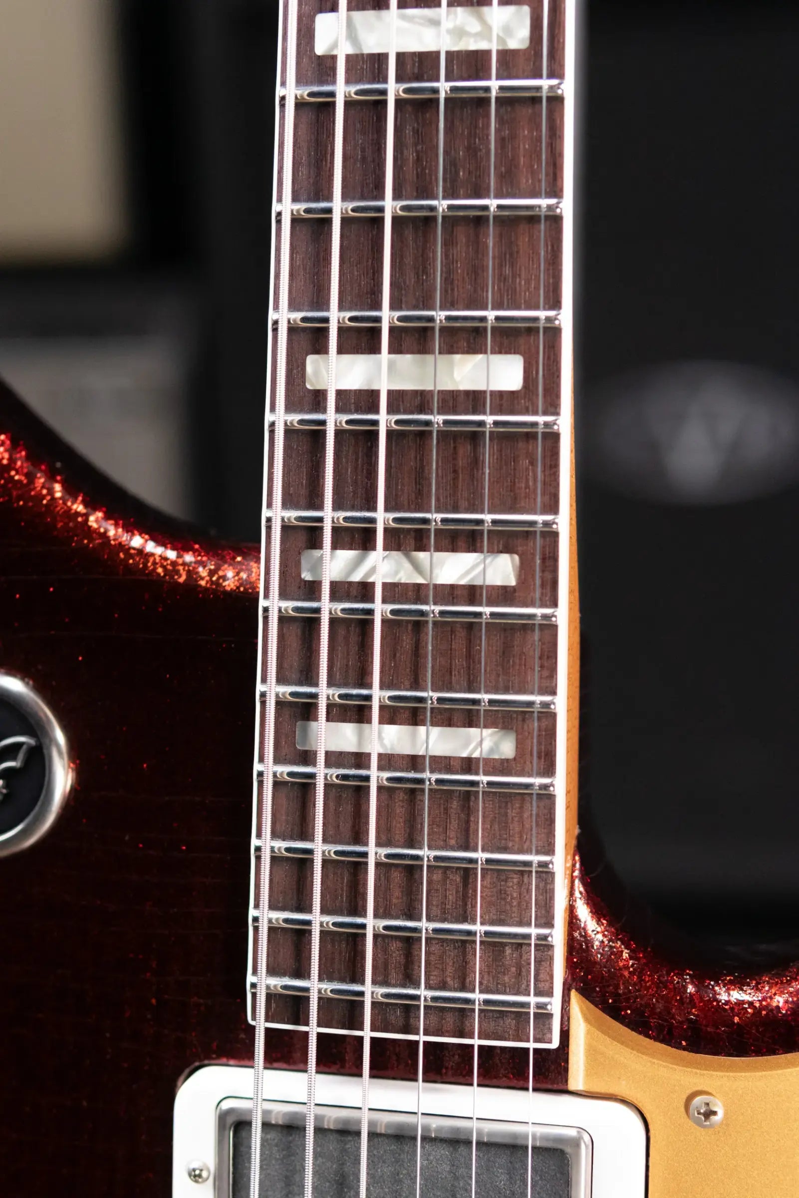 Novo Custom Shop Serus J Baritone Electric Guitar - Root Beer Sparkle with Gig Bag