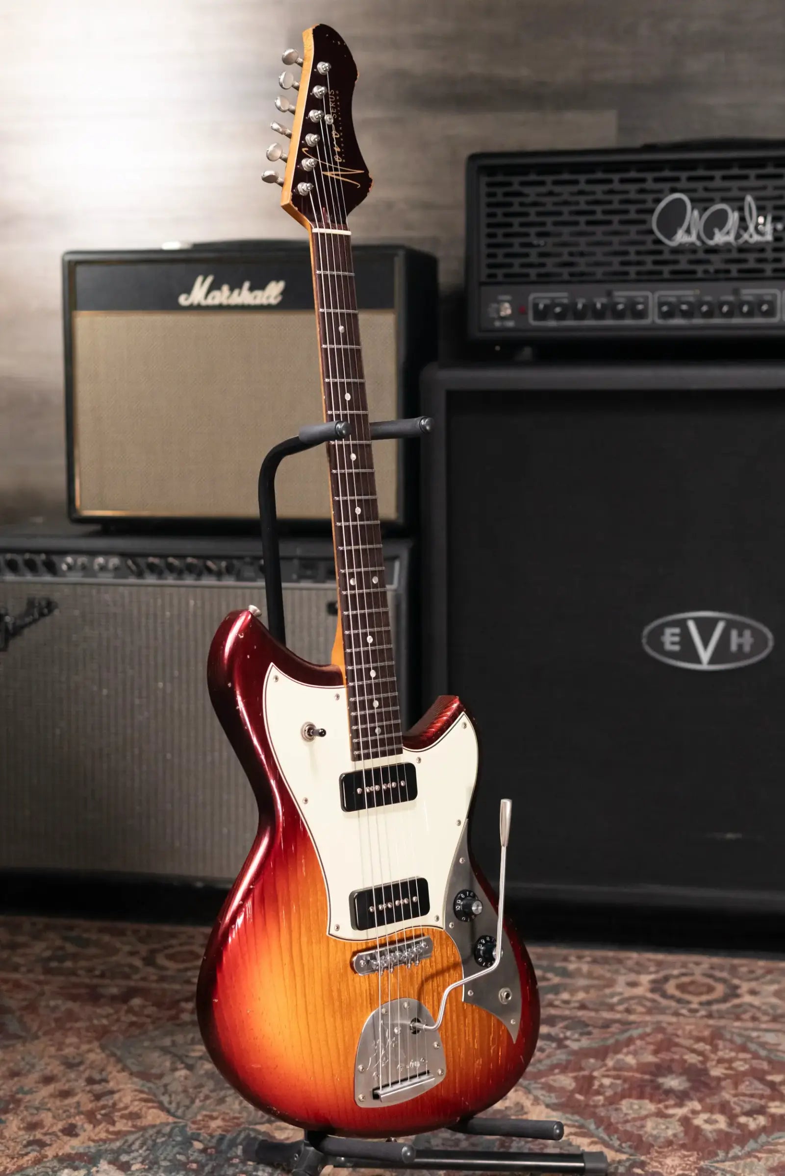 Novo Custom Shop Serus J Electric Guitar - Mayan Burst with Gig Bag