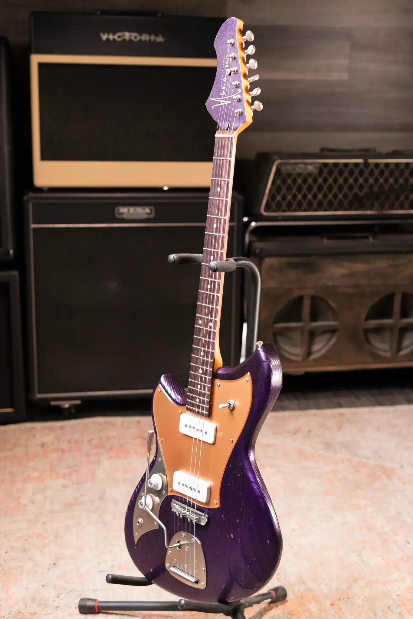 Novo Custom Shop Serus J Left-Handed Electric Guitar - Purple Stranger with Gig Bag