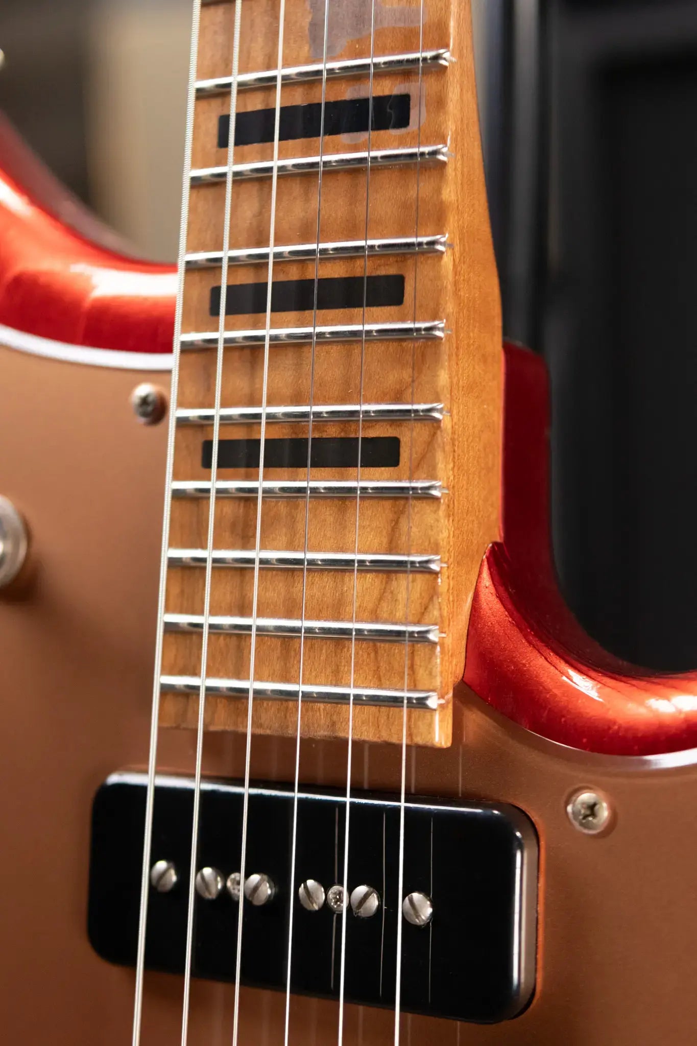 Novo Custom Shop Serus J Medium Distress Electric Guitar - Candy Apple Red with Gig Bag