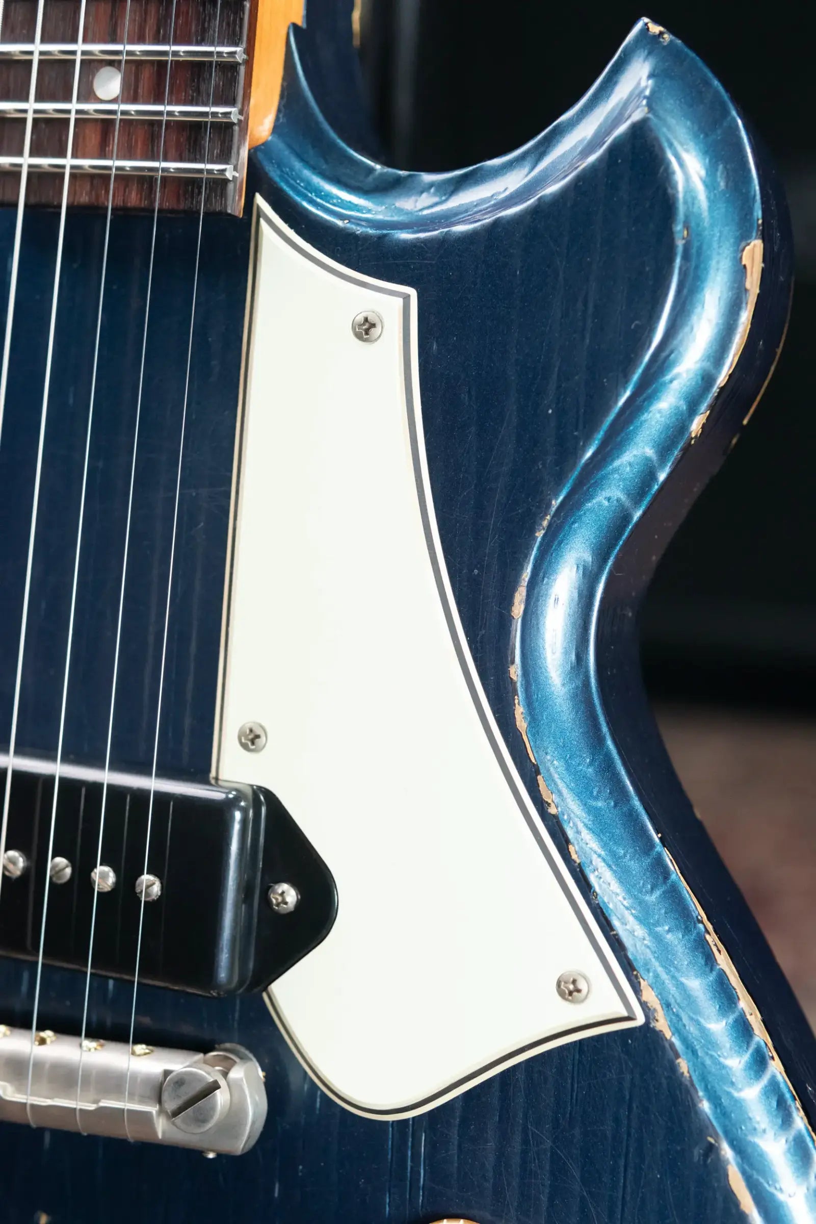 Novo Custom Shop Solus M1 Electric Guitar - Lake Como Blue over '64 3-Tone Burst with Gig Bag