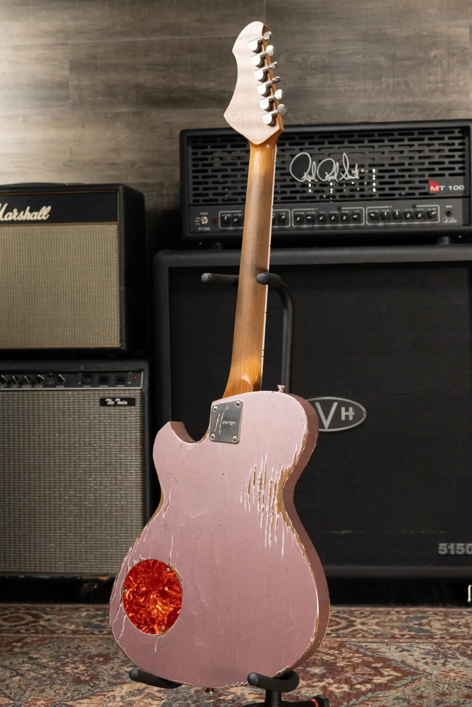 Novo Custom Solus H2 Electric Guitar - Heather Mist with Gig Bag