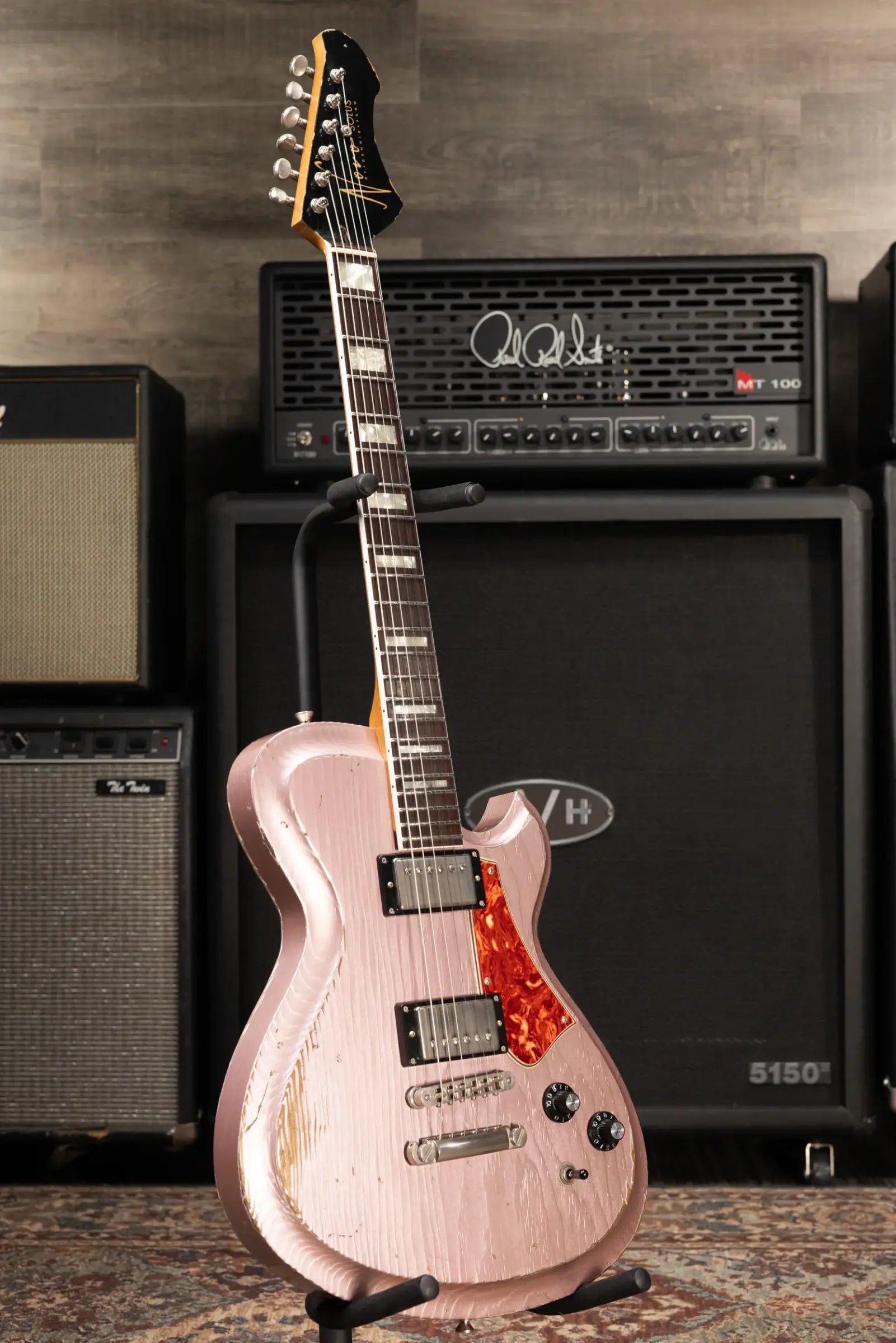 Novo Custom Solus H2 Electric Guitar - Heather Mist with Gig Bag