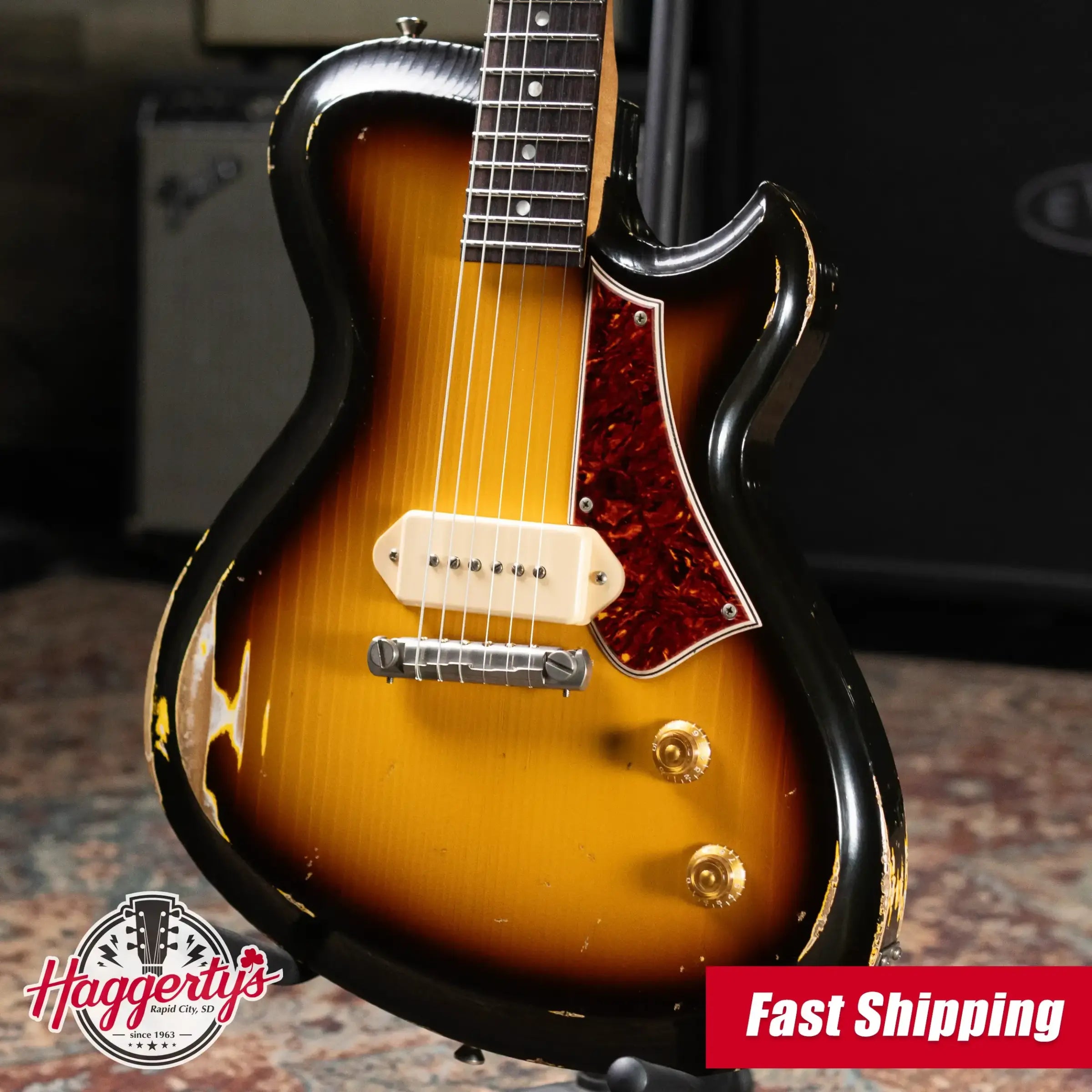 Novo Custom Solus M1 Electric Guitar - TV Burst with Gig Bag