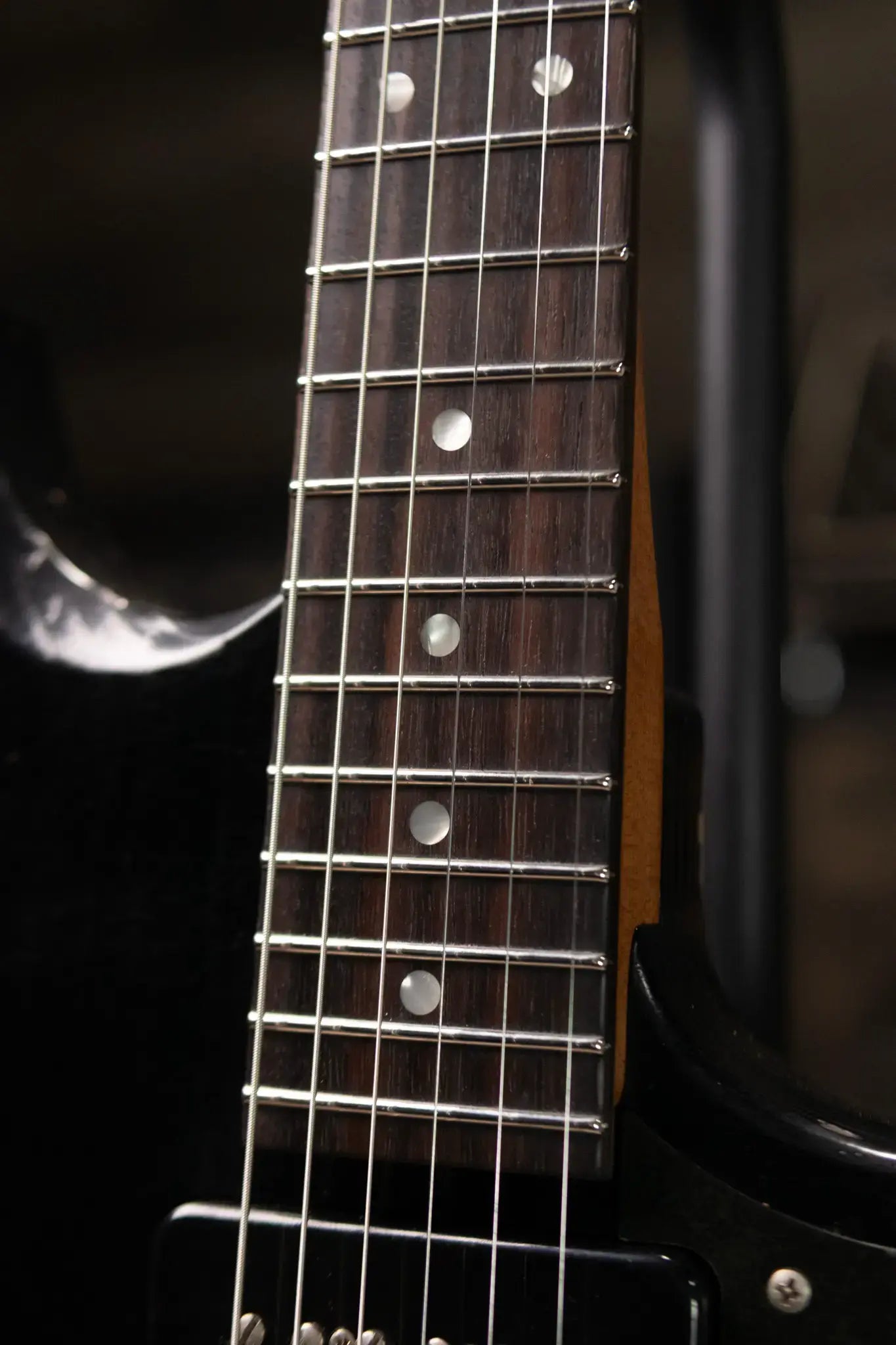 Novo Custom Voltur J Electric Guitar - Bull Black over Purple Stranger with Gig Bag