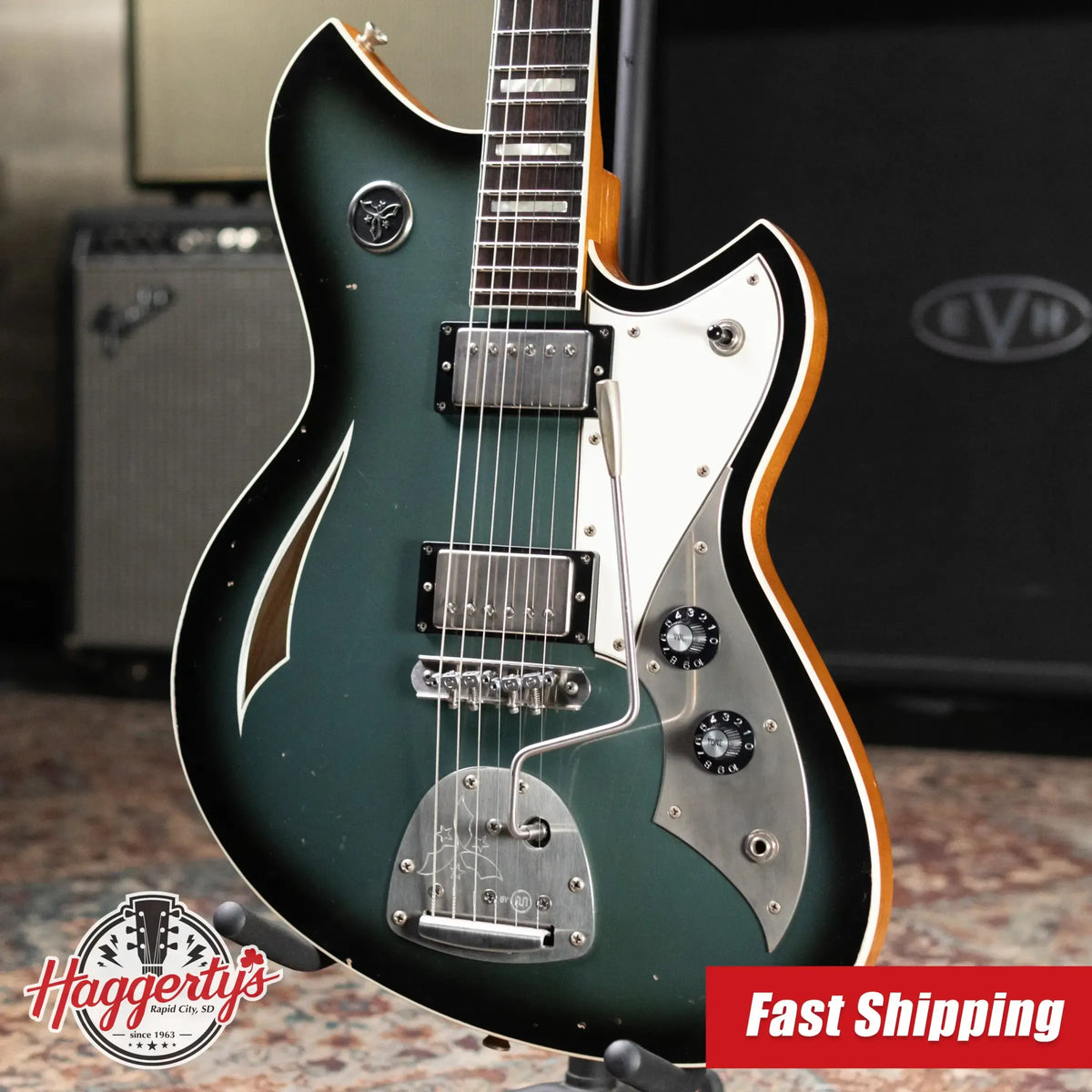 Novo Dealer Limited Miris JHH Electric Guitar - Pelham Burst with Gig Bag