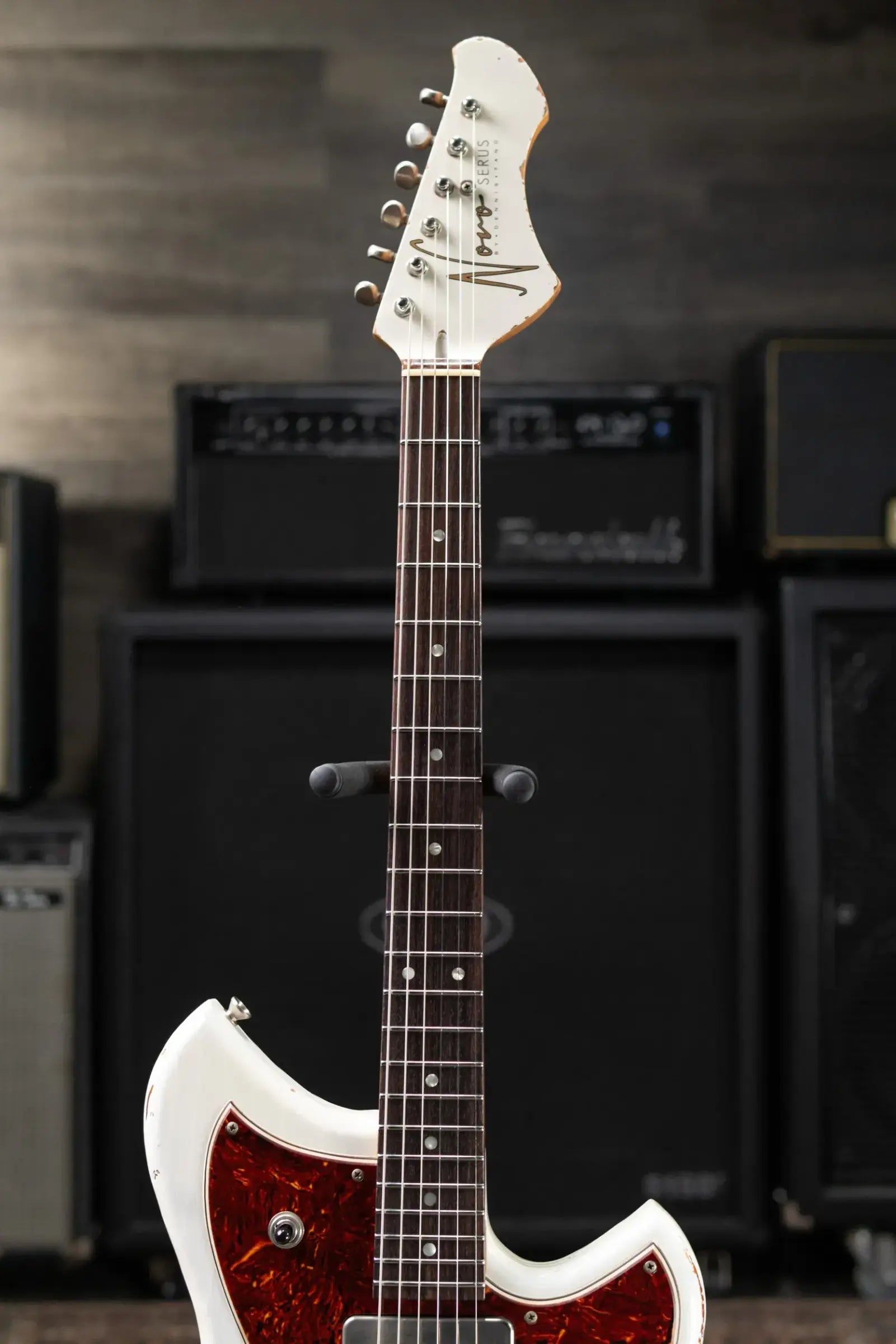 Novo Limited Serus J Electric Guitar - Olympic White over Aztec Gold with Gig Bag