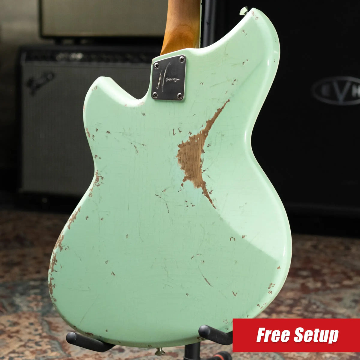 Novo Miris JHH Custom Electric Guitar - Surf Green with Deluxe Padded Soft Case - Used