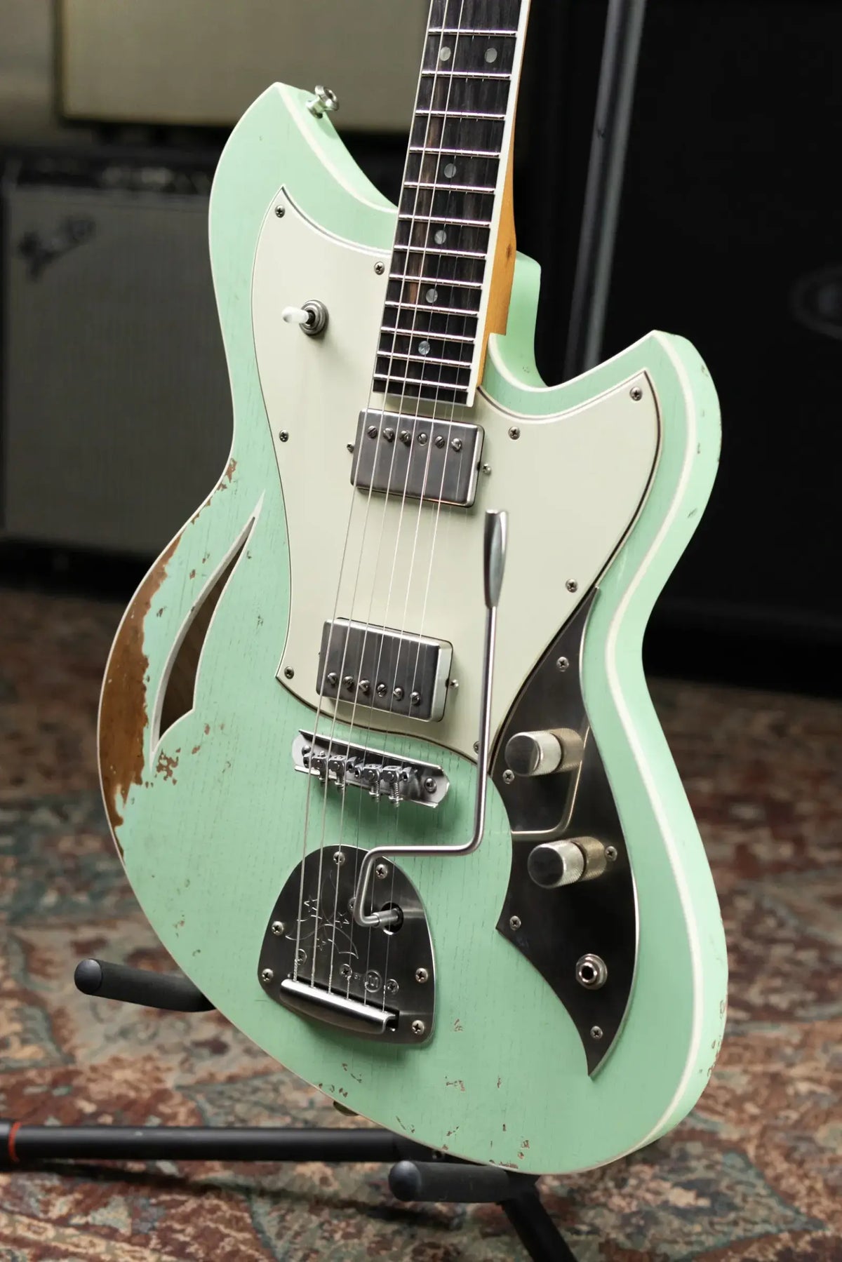 Novo Miris JHH Custom Electric Guitar - Surf Green with Deluxe Padded Soft Case - Used