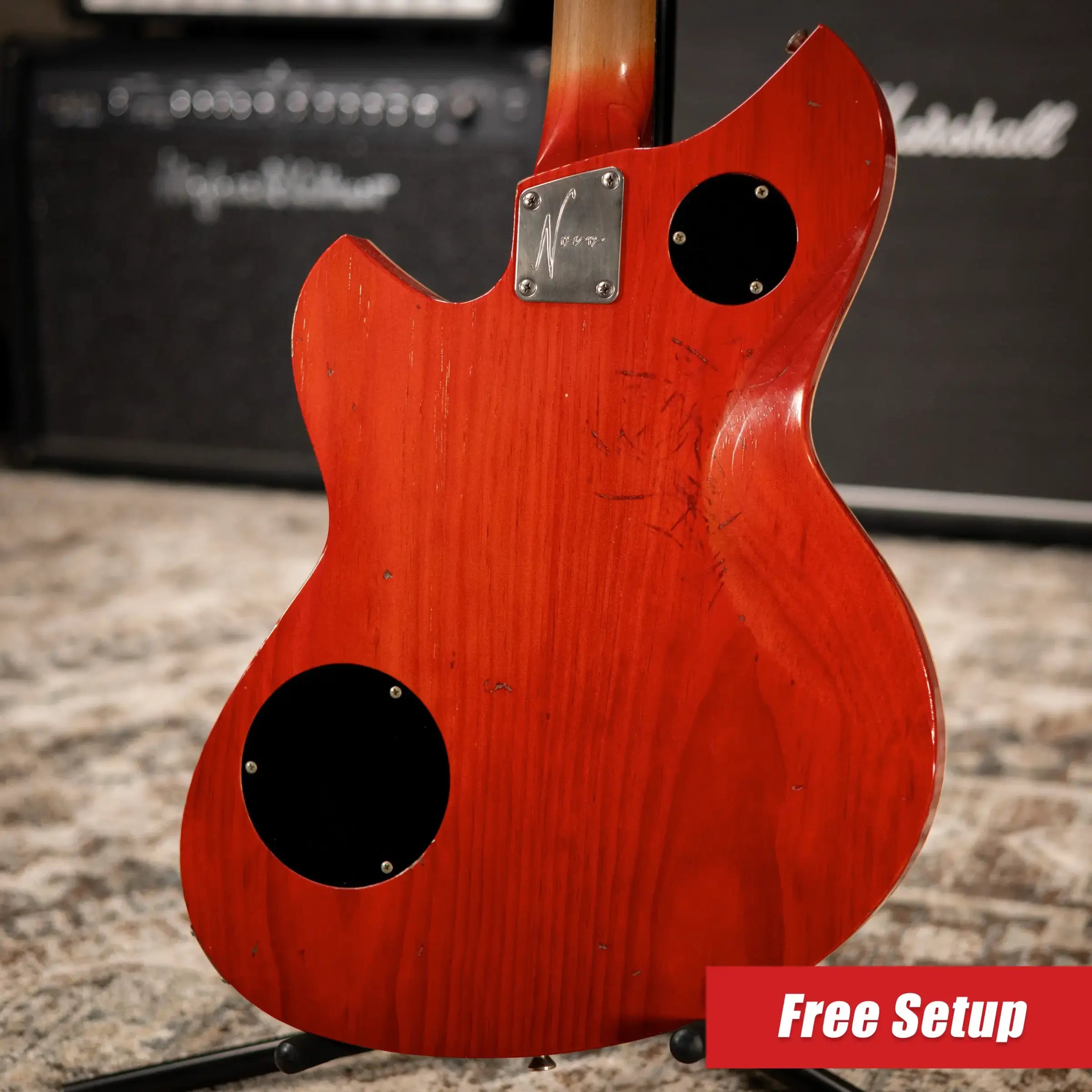 Novo Serus H2 Electric Guitar - Faded Cherry Burst with Gig Bag