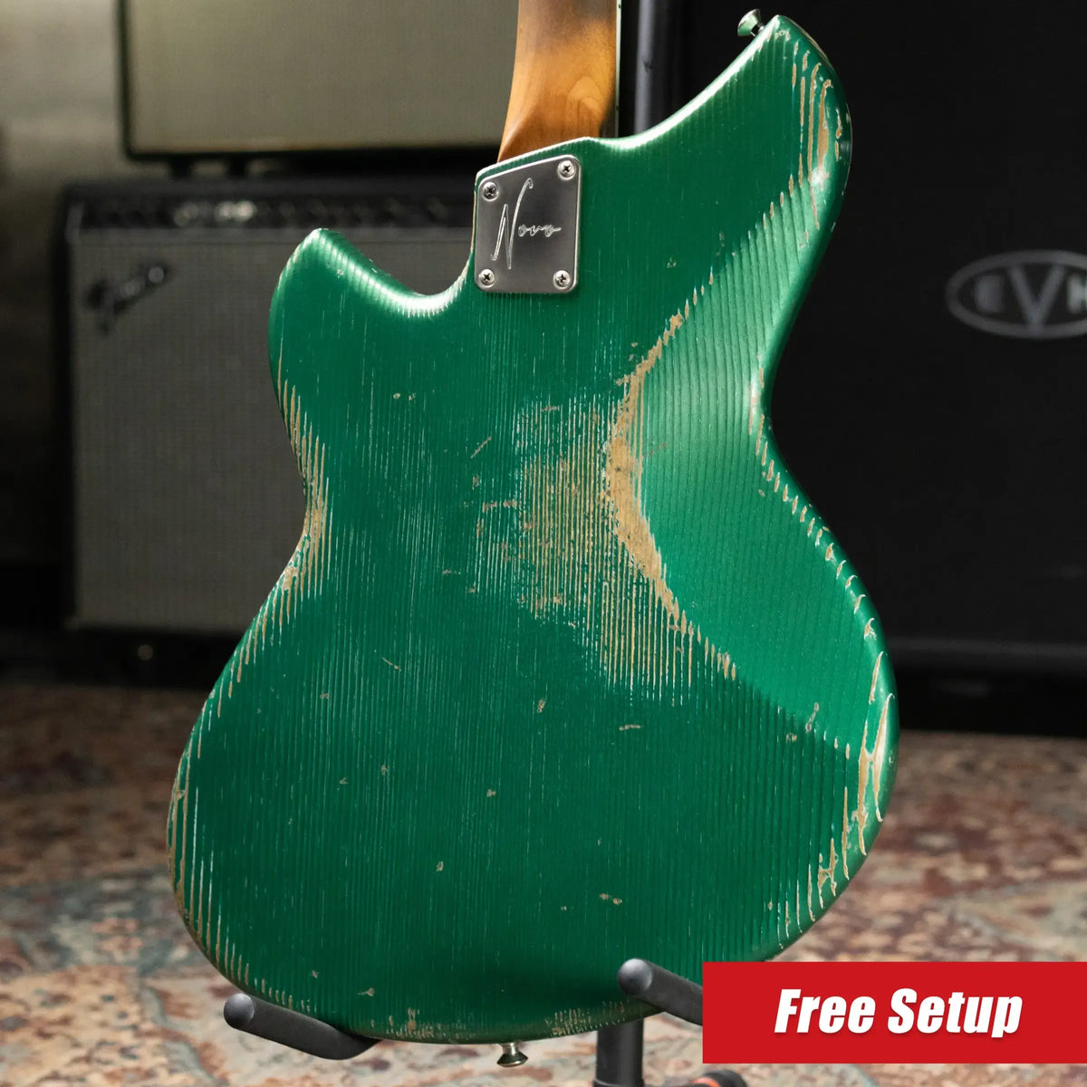 Novo Serus J Custom Electric Guitar - Sherwood Green with Deluxe Padded Soft Case - Used