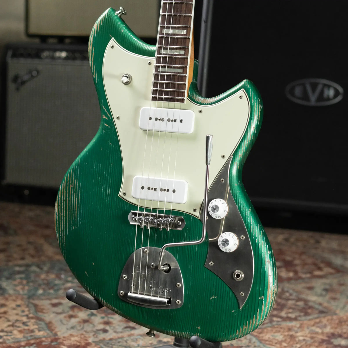 Novo Serus J Custom Electric Guitar - Sherwood Green with Deluxe Padded Soft Case - Used
