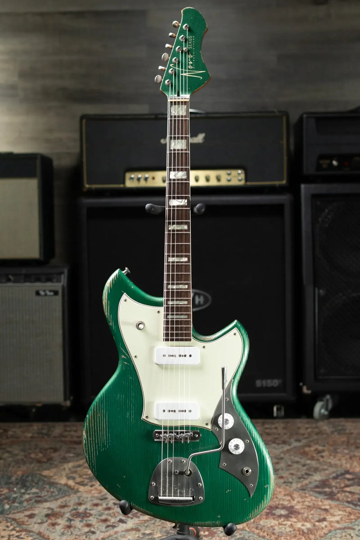 Novo Serus J Custom Electric Guitar - Sherwood Green with Deluxe Padded Soft Case - Used