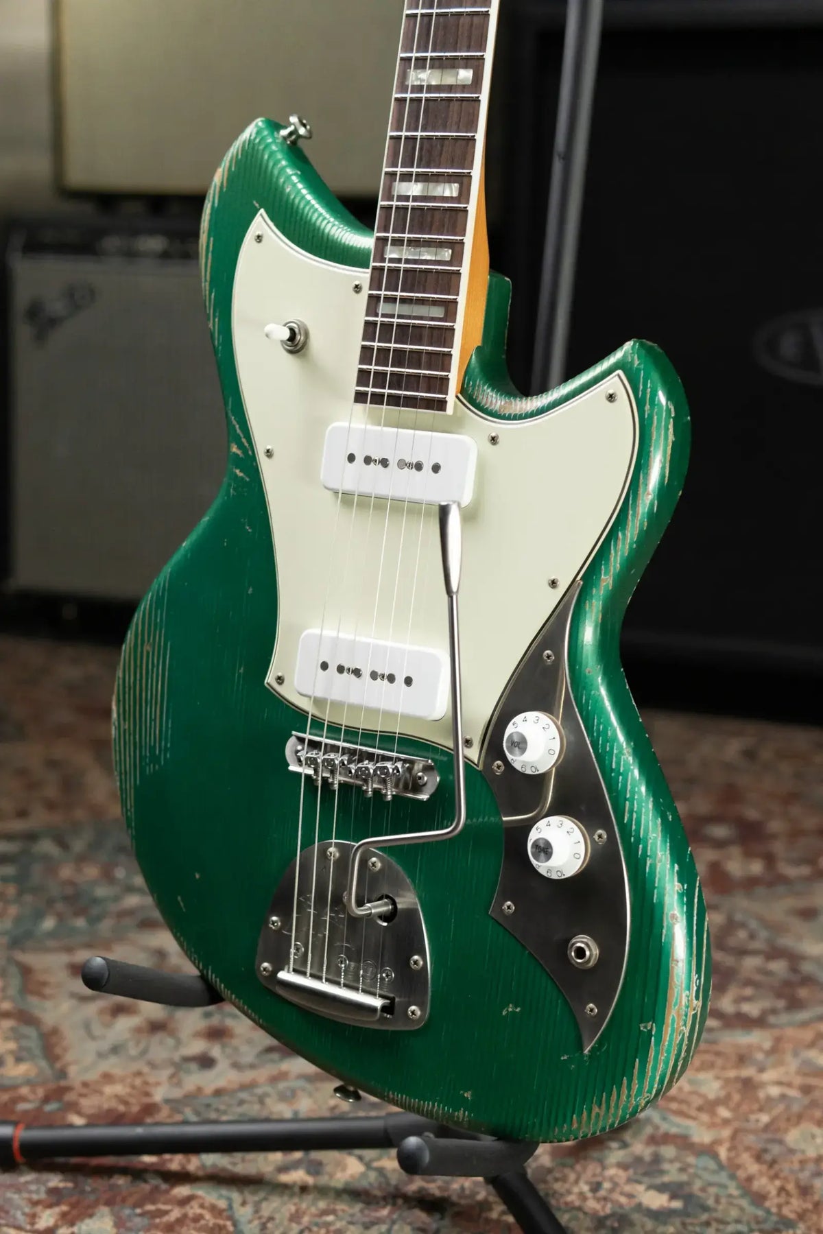 Novo Serus J Custom Electric Guitar - Sherwood Green with Deluxe Padded Soft Case - Used