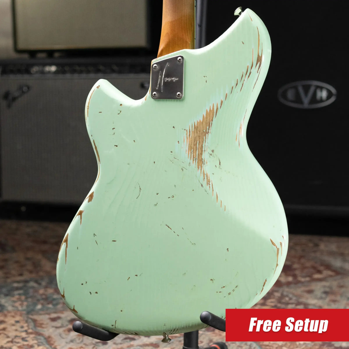 Novo Serus J Custom Electric Guitar - Surf Green with Deluxe Padded Soft Case - Used