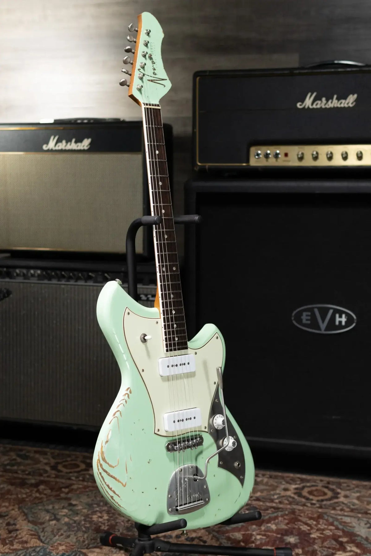 Novo Serus J Custom Electric Guitar - Surf Green with Deluxe Padded Soft Case - Used