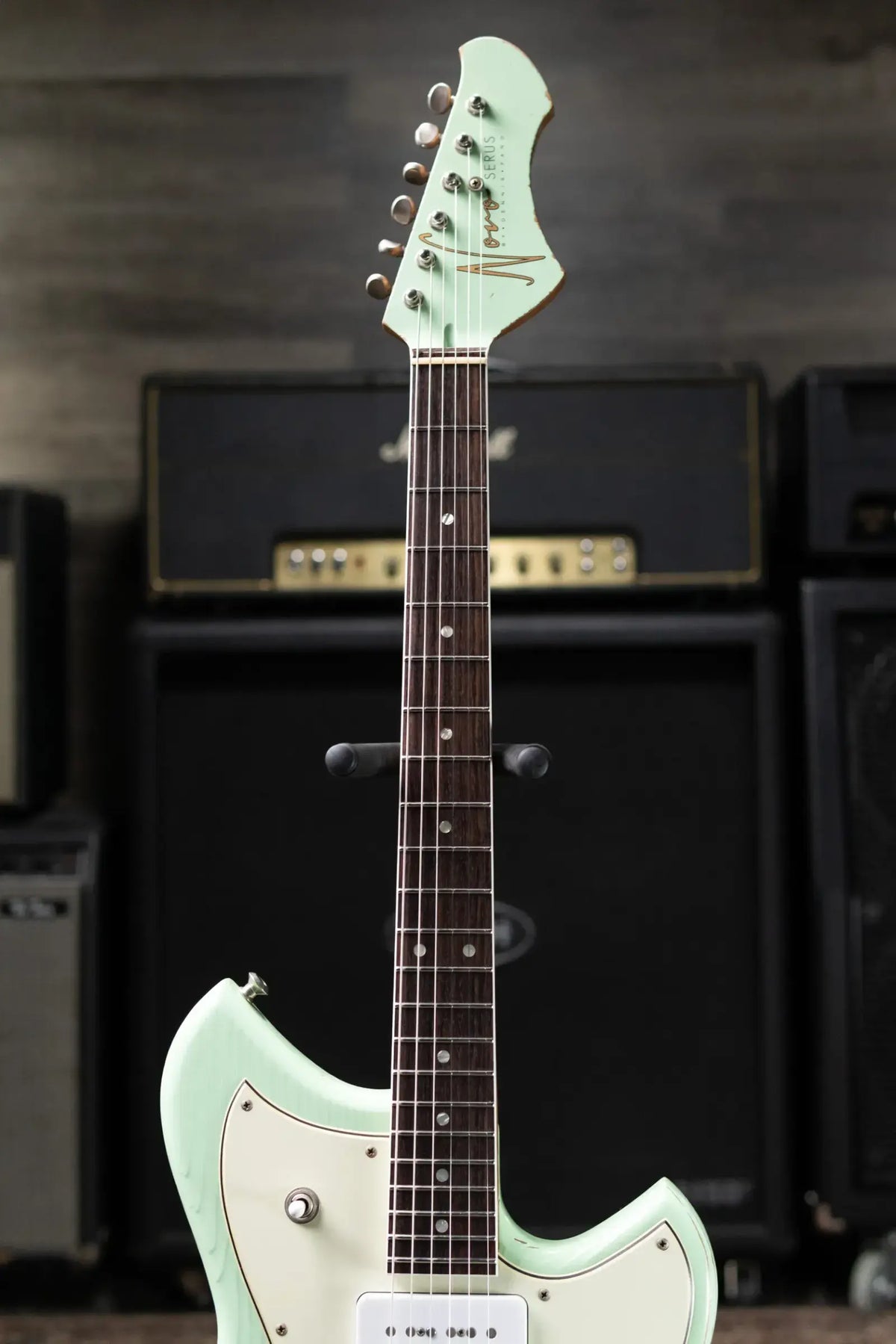 Novo Serus J Custom Electric Guitar - Surf Green with Deluxe Padded Soft Case - Used